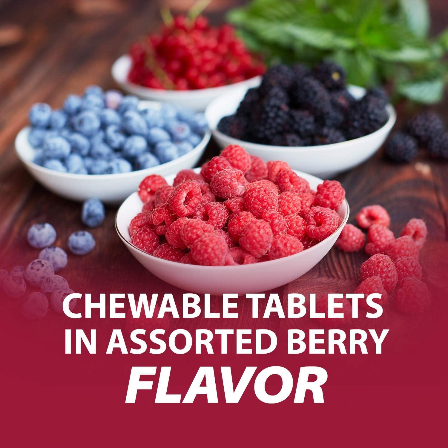 Rolaids Advanced Antacid Plus AntiGas 60 Chewable Tablets Assorted