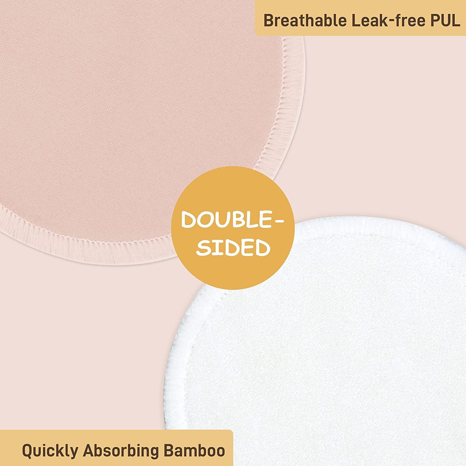 thumbnail image 2 of Kindred Bravely Organic Reusable Nursing Pads, Washable, For Breastfeeding & Leaking With Carry Bag, 10 Pack 4.5" D (Twilight Regular 2 of 13