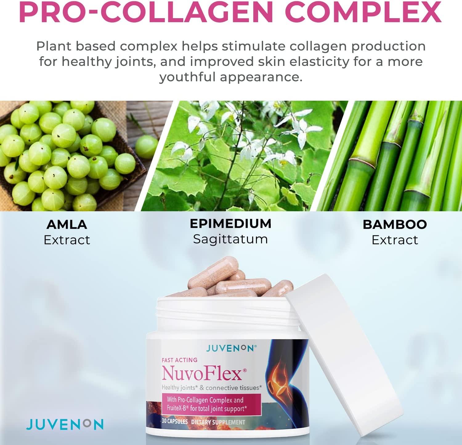 Juvenon NuvoFlex Joint Support Collagen & FruiteXB Formula (30
