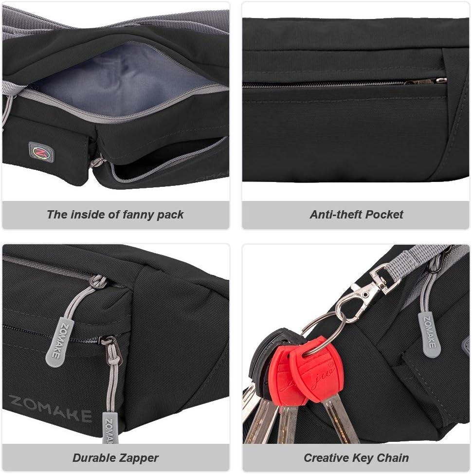 ZOMAKE Crossbody Fanny Pack Water Resistant Mini Bum Bag for