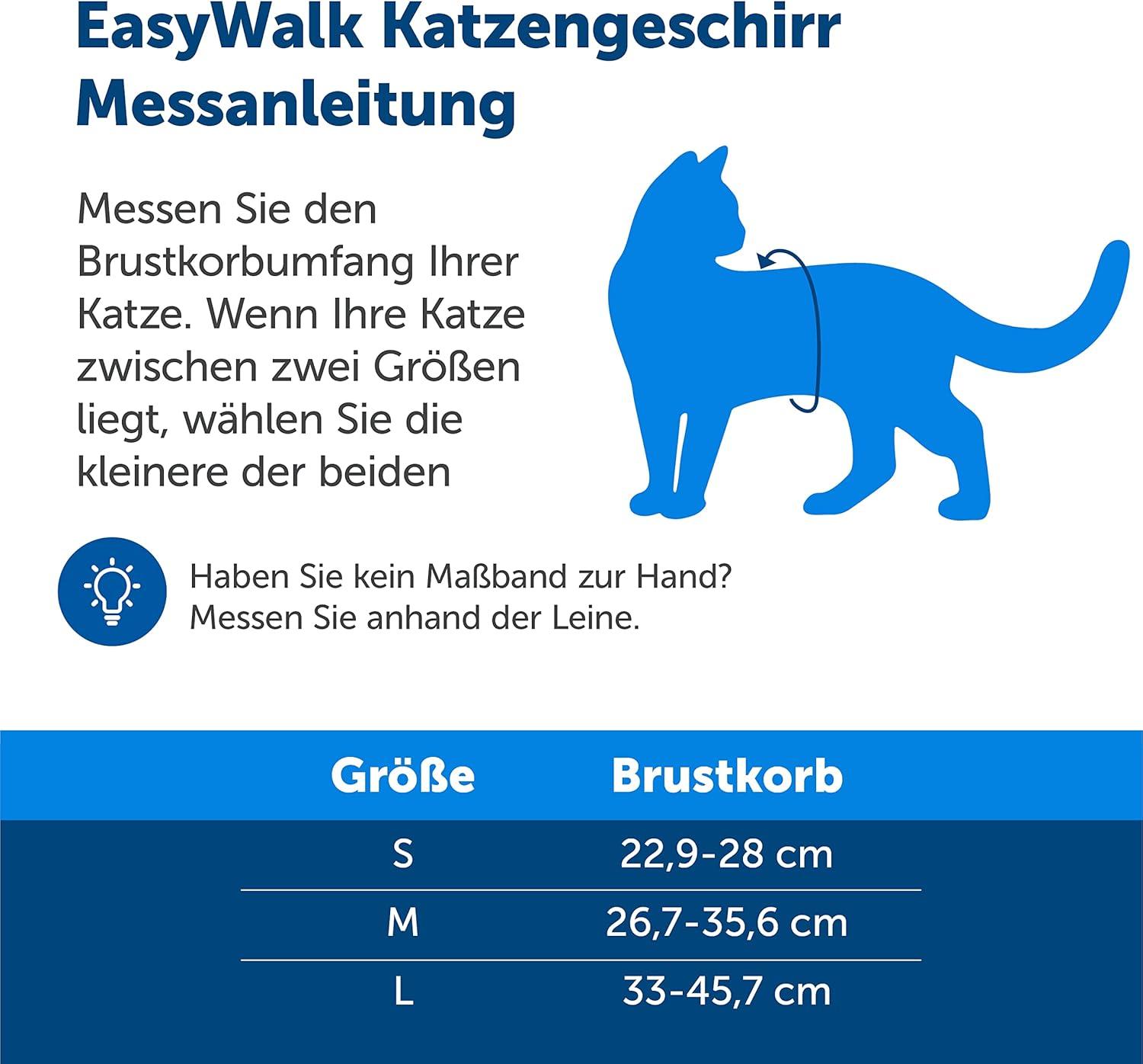 PetSafe Easy Walk Cat Harness Royal Blue - Szelki I Smycz Bungee Dla