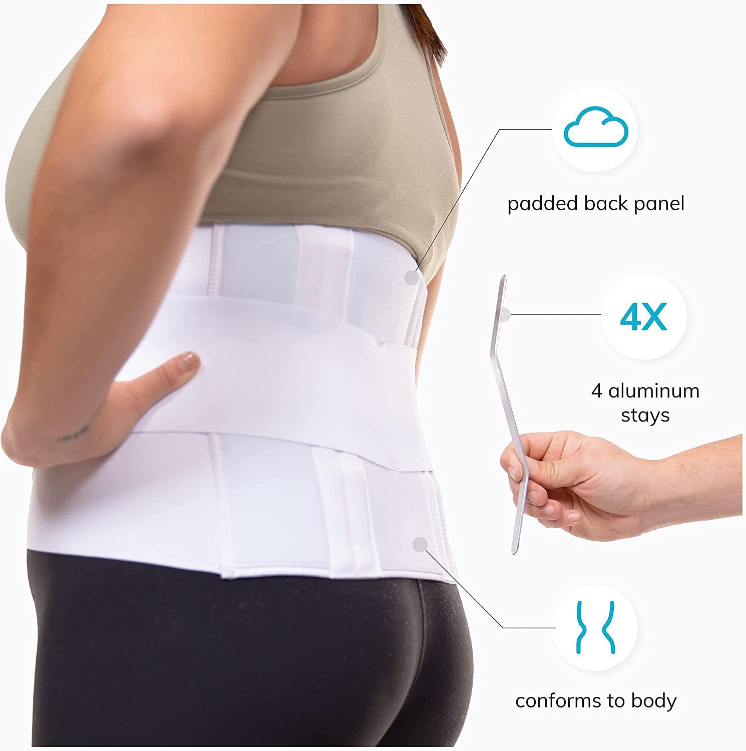 BraceAbility Lower Back Pain Brace Lumbar Support Belt for Herniated
