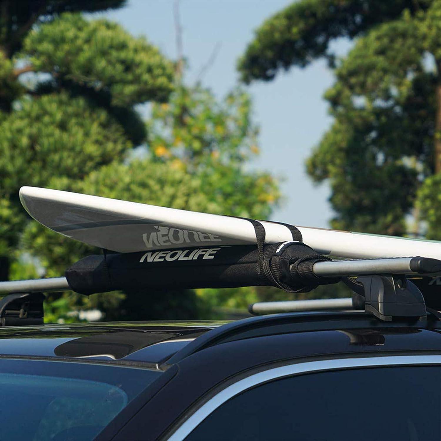 WONITAGO Soft Roof Rack Pads with Two 15 Ft Tie Down Straps for