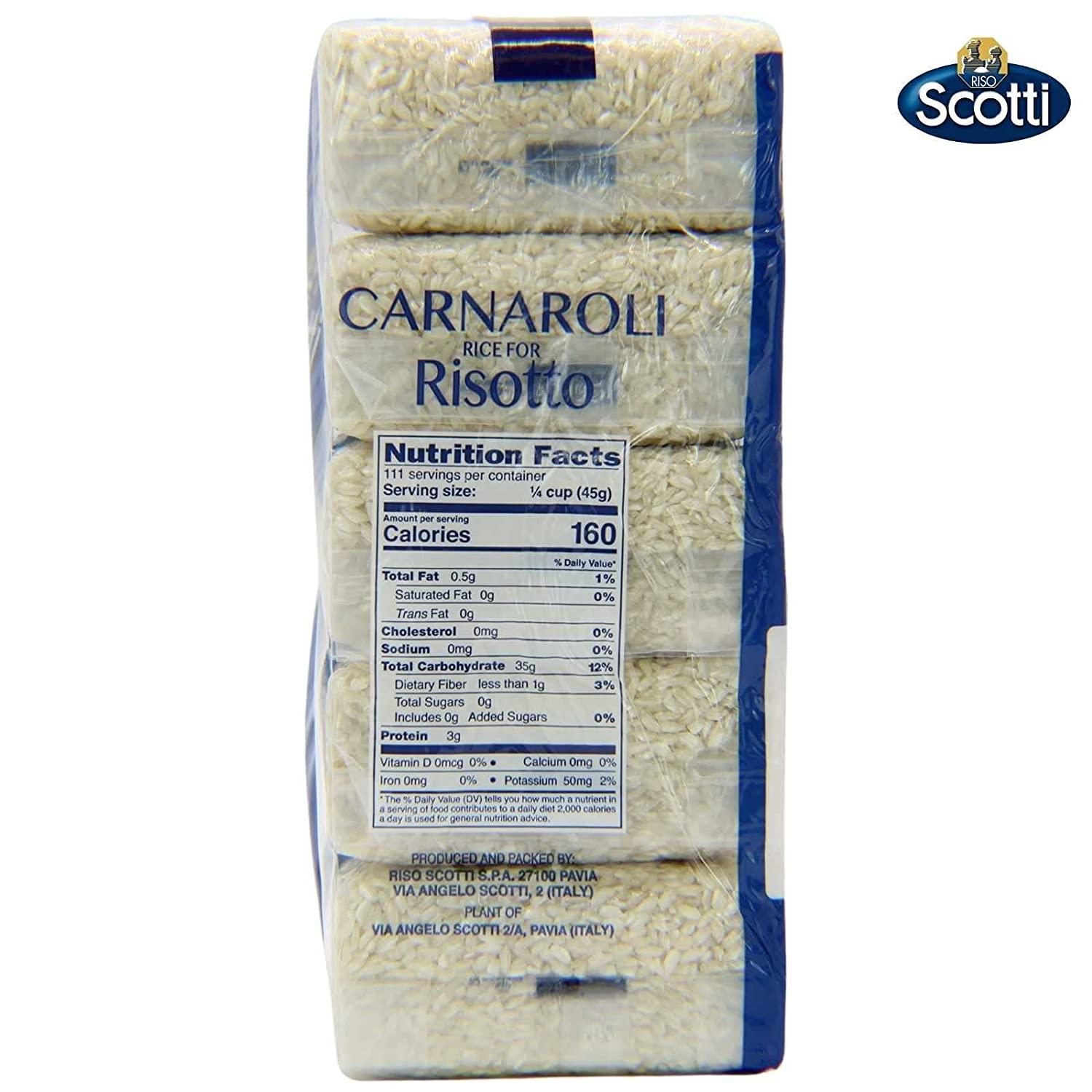 Carnaroli Rice for Risotto 11 lbs (5x1 kg) Product of Italy Chef