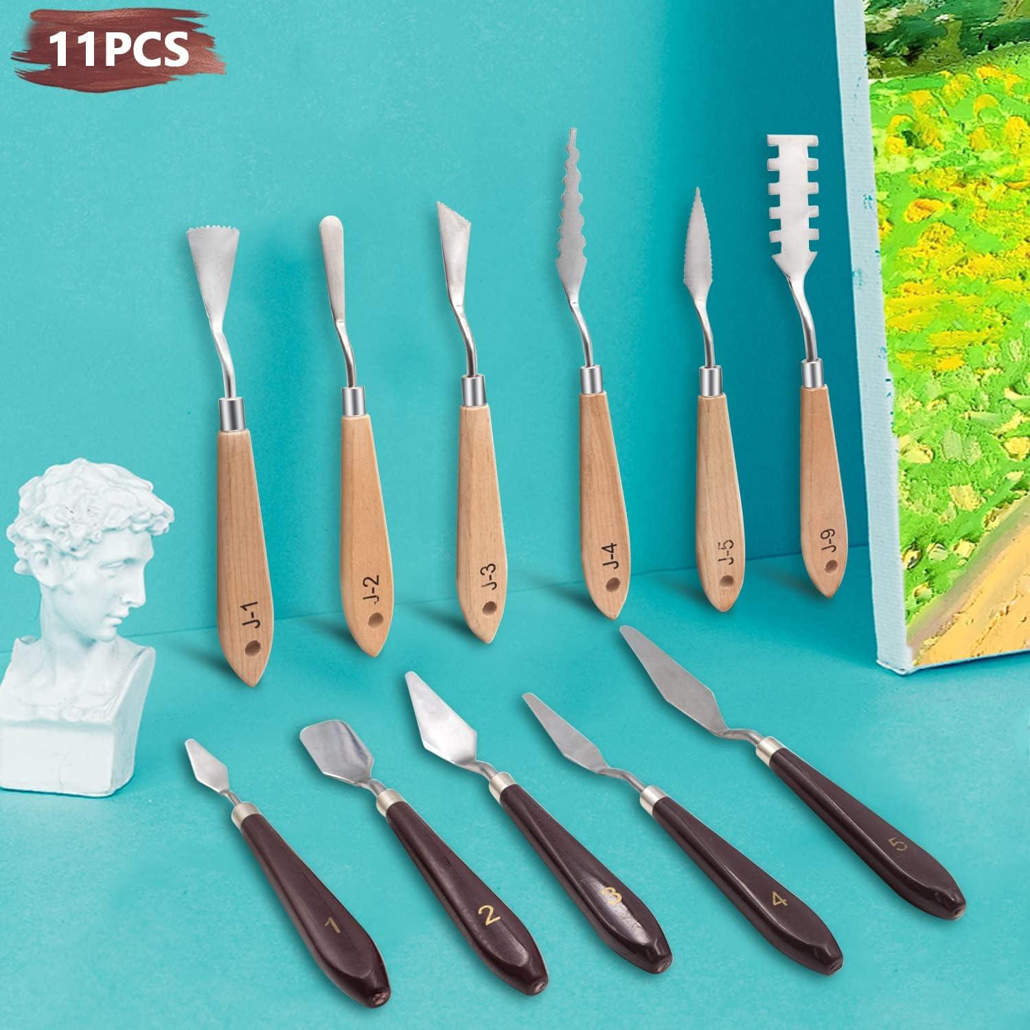 Painting Knives Set, 11 Pcs Palette Knife for Acrylic Painting