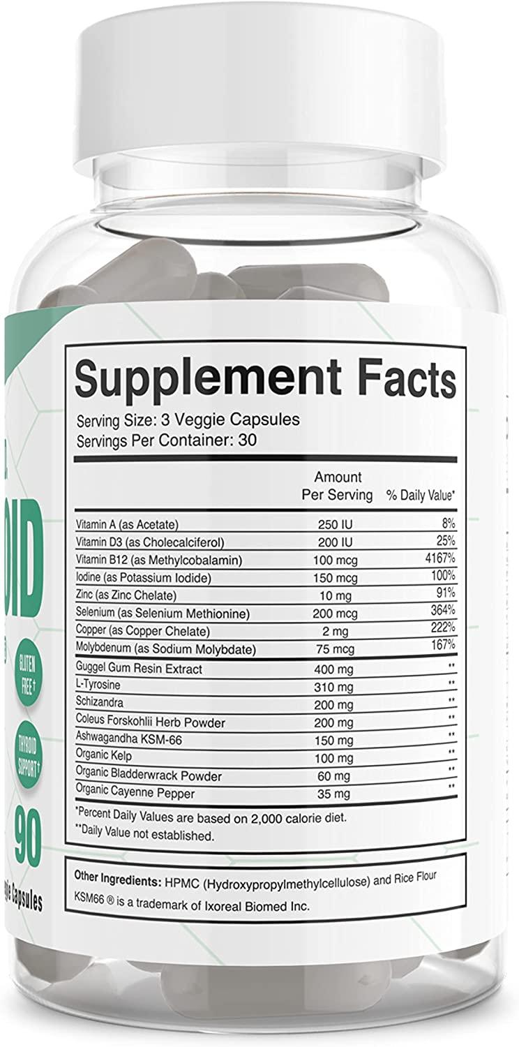 Divine Health Dr.Colbert's Thyroid Zone Vitamins A, D3 and B12 Optimal Thyroid Hormone Production