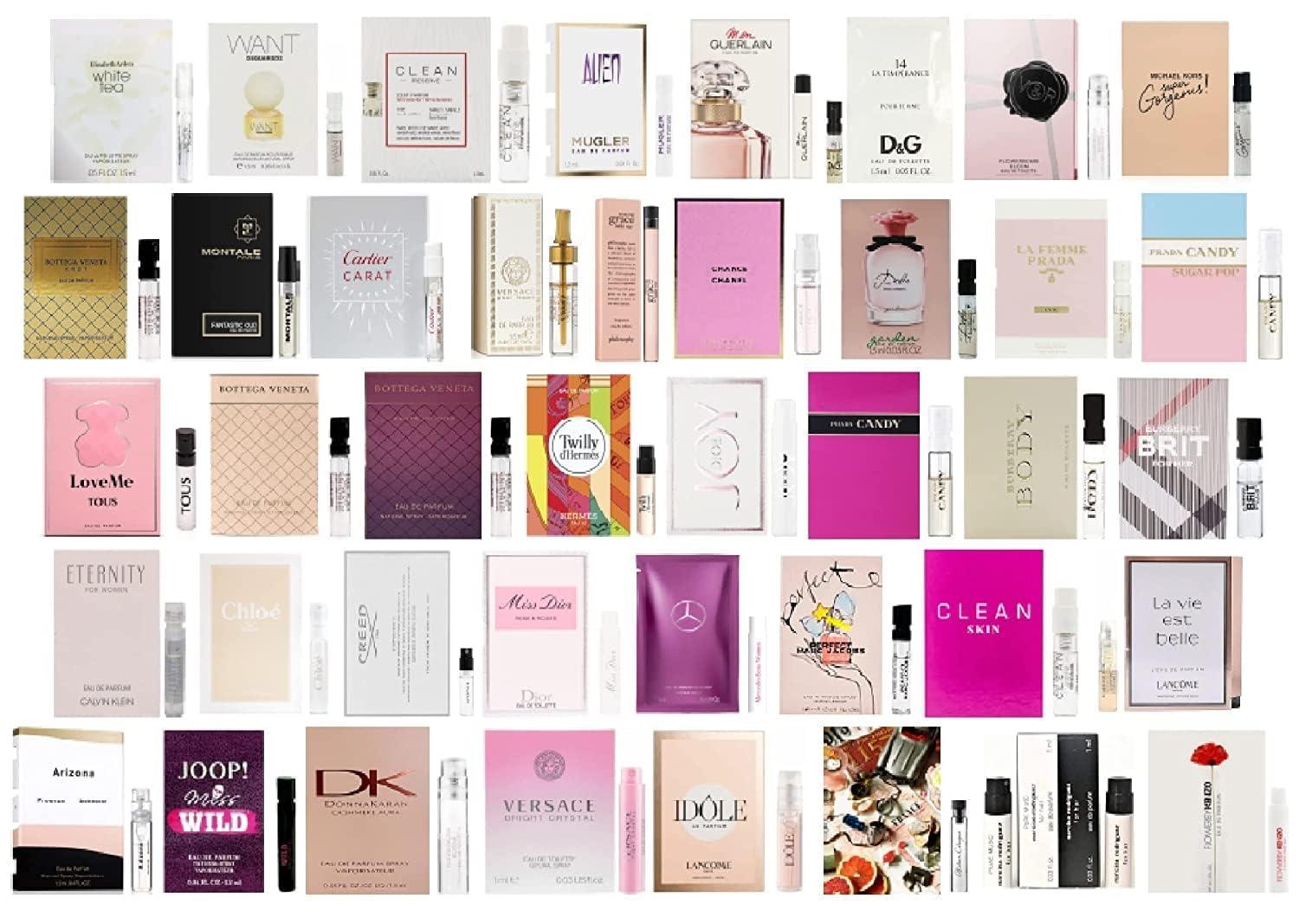 Women's Designer Fragrance Sampler Set - Luxury High End Perfume