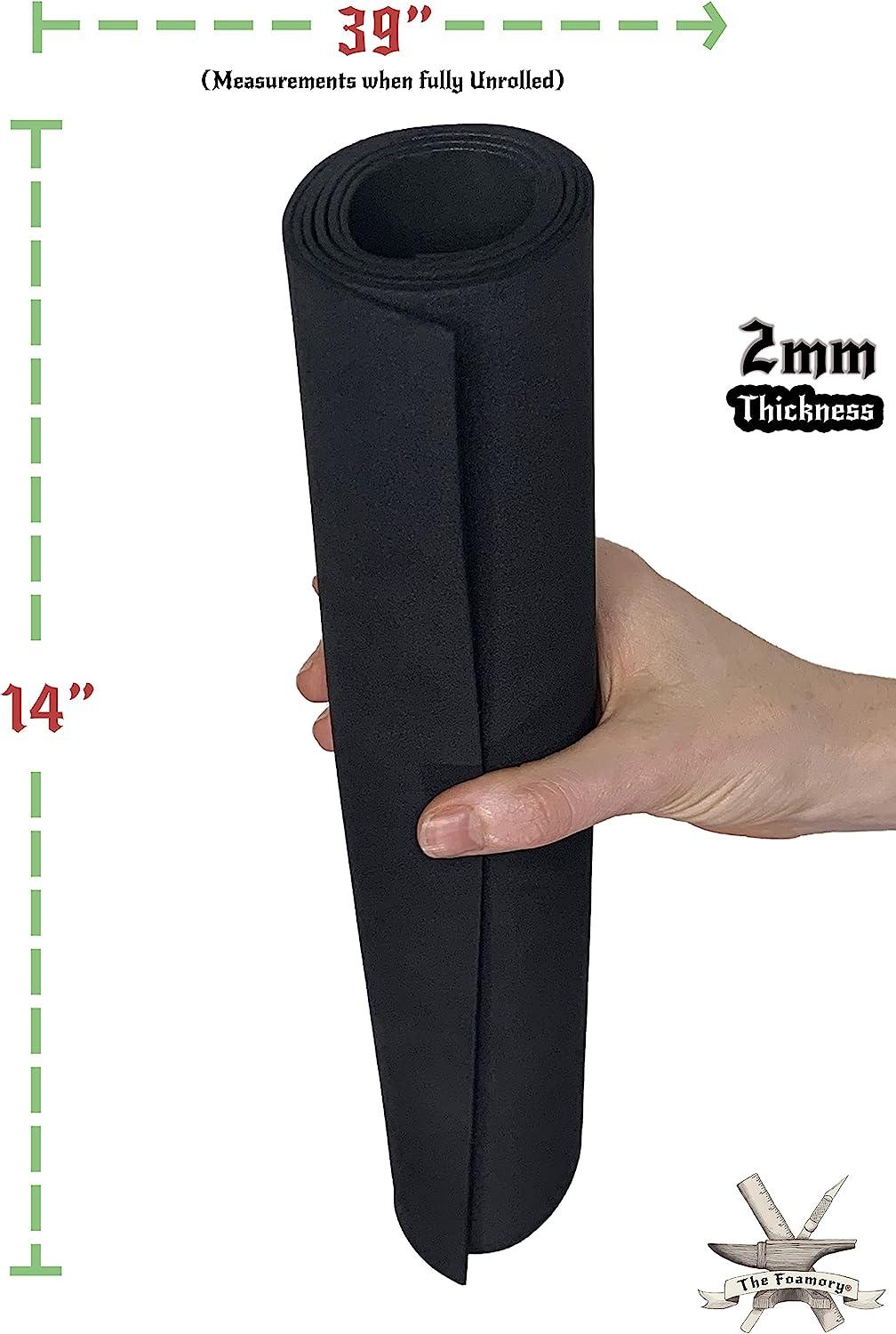 EVA Foam Cosplay Sheet 2mm Thickness Black/White 14x39 Ultra High