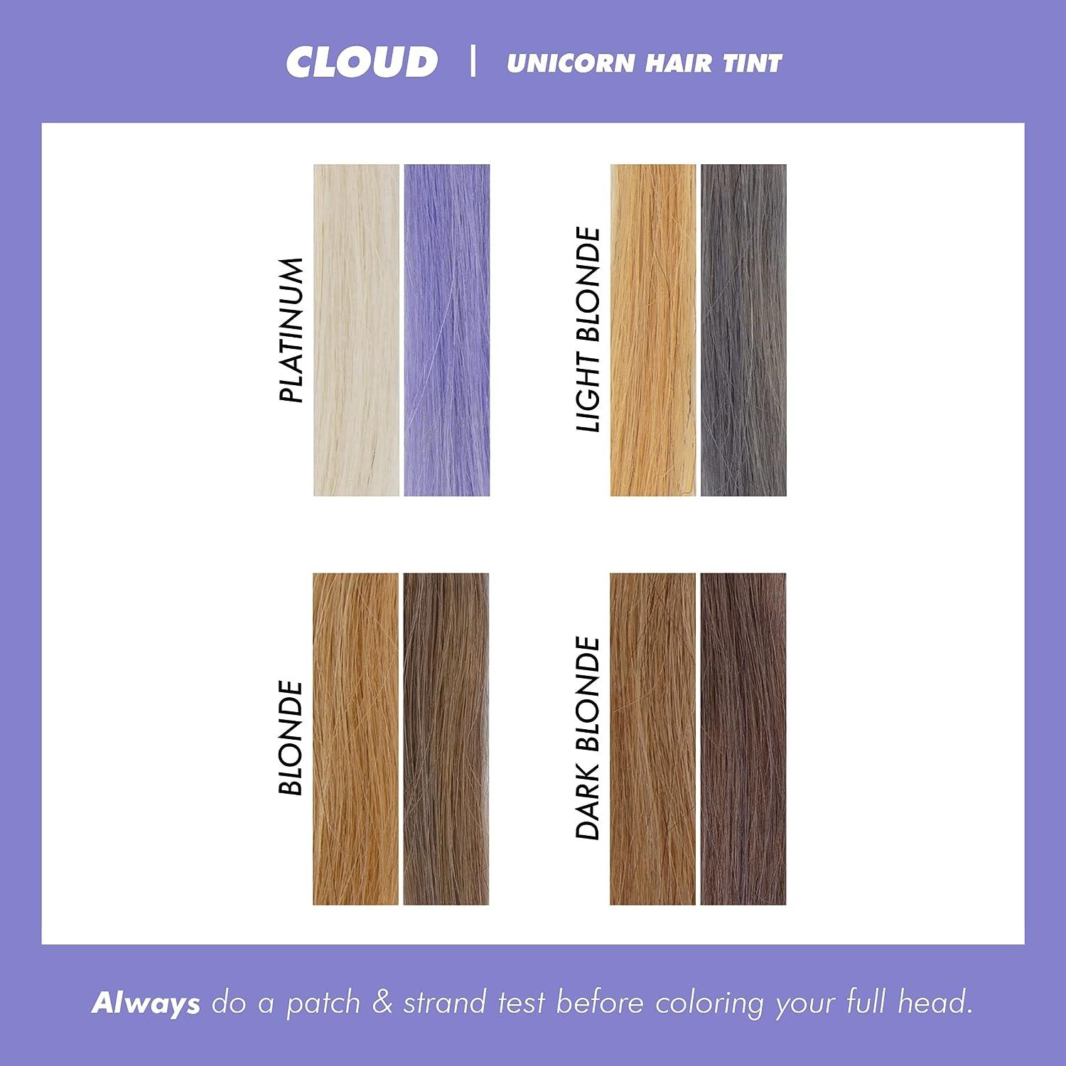 Lime Crime Unicorn Hair Tint Cloud Periwinkle Blue SemiPermanent Hair Color DamageFree