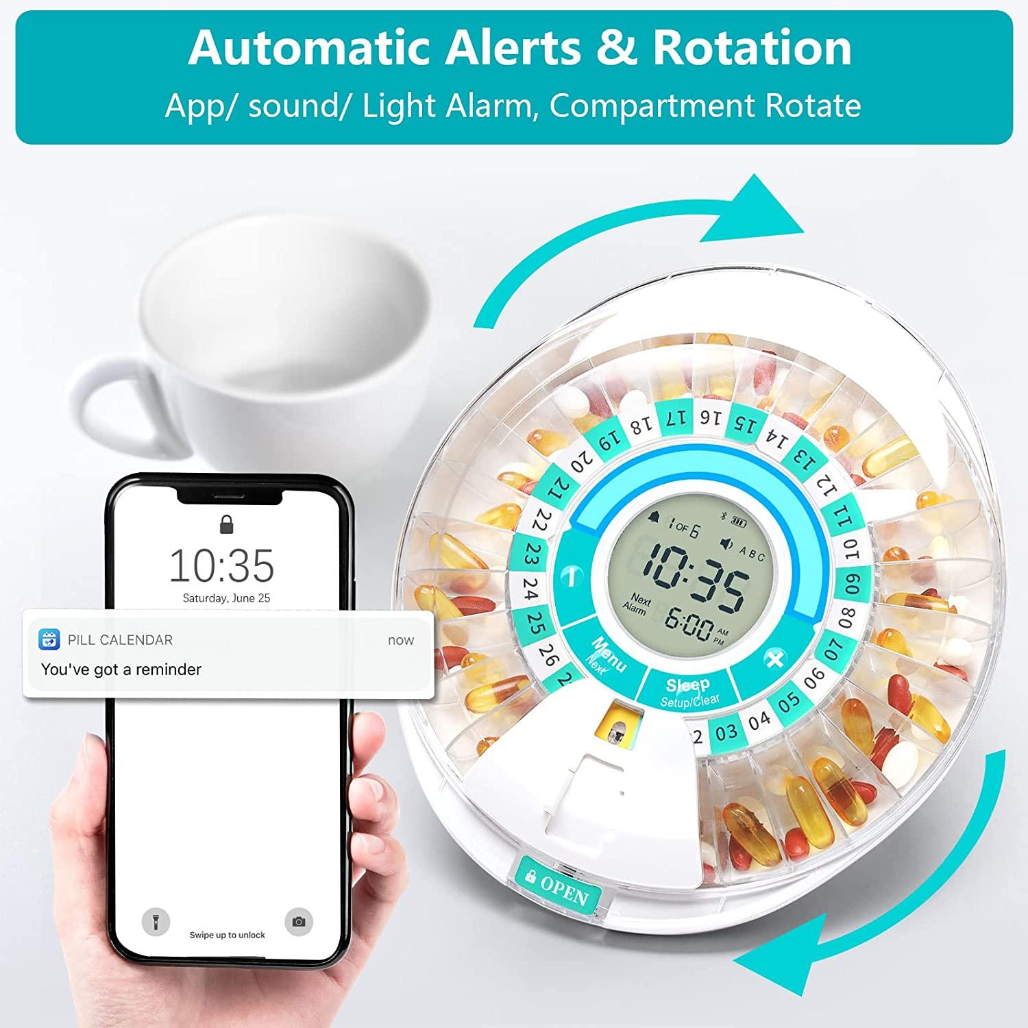 Zoksi Bluetooth Smart Automatic Pill Dispenser 28 Compartments