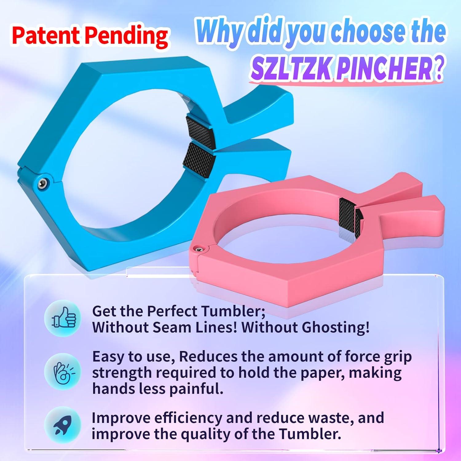 2 Pack Sublimation Tumblers Pinch SZLTZK Pincher Perfect Tool for 20 Oz  Sublimation Blanks Tumblers Skinny Straight Pinch Tumbler Perfect Clamp  Grip Tool Supplies for Sublimation Paper & Tumblers