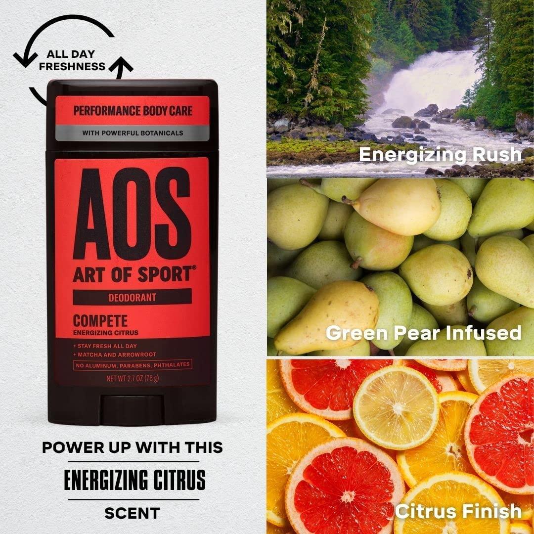 Art of Sport Deodorant Compete Energizing Citrus Citrus, Tea Tree 2