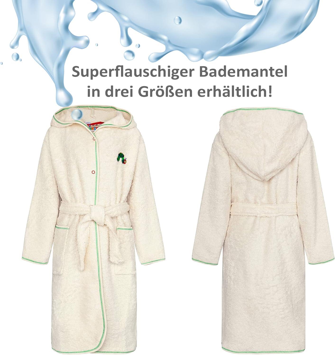 Smithy Children's Bathrobes The Very Hungry Caterpillar White 128