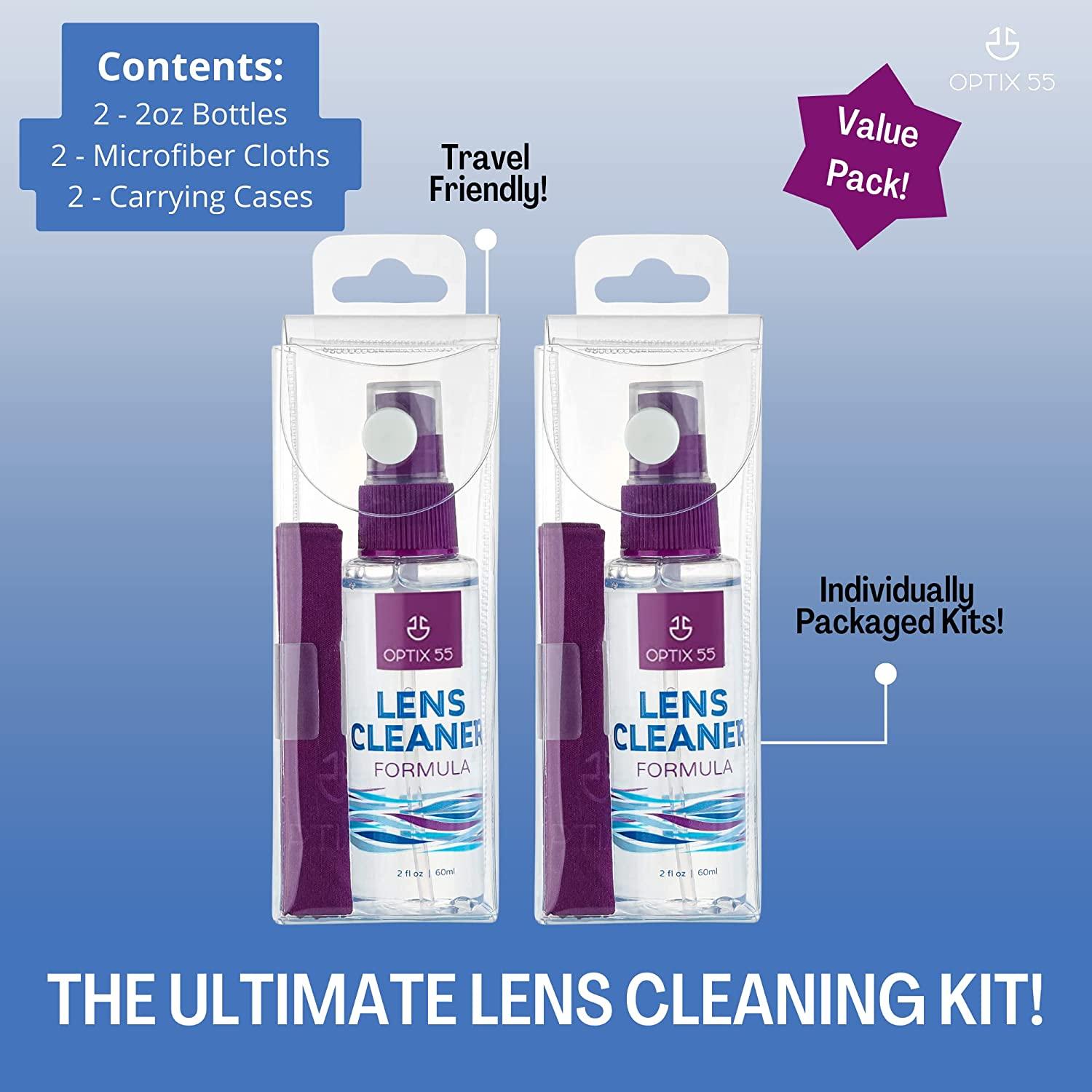 Lens Cleaner Spray Kit Alcohol & Ammonia Free Eye Glasses Cleaner