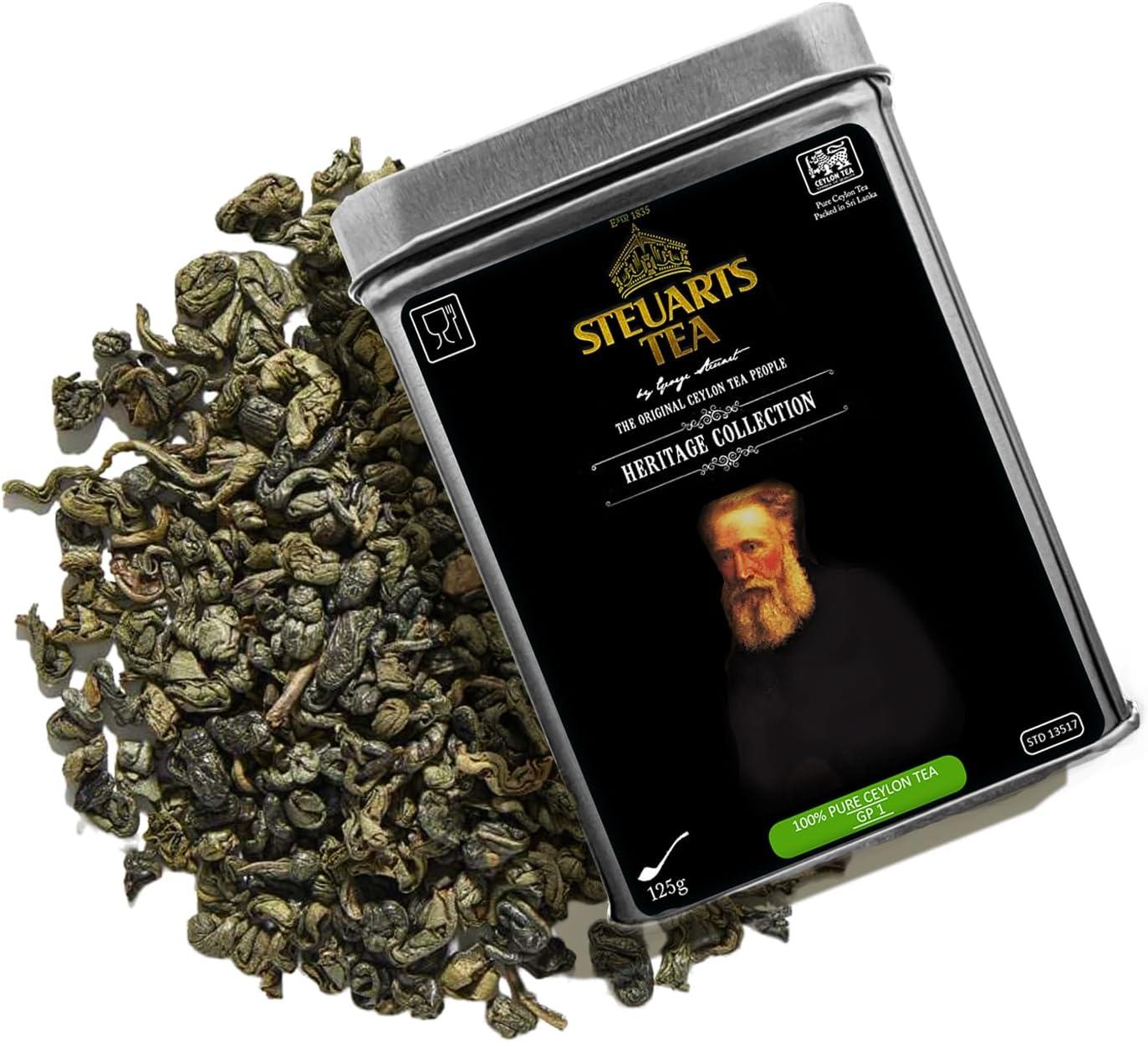 Steuarts Tea - Premium Grade One Gun Powder Ceylon Green Tea (GP1)-125g ...