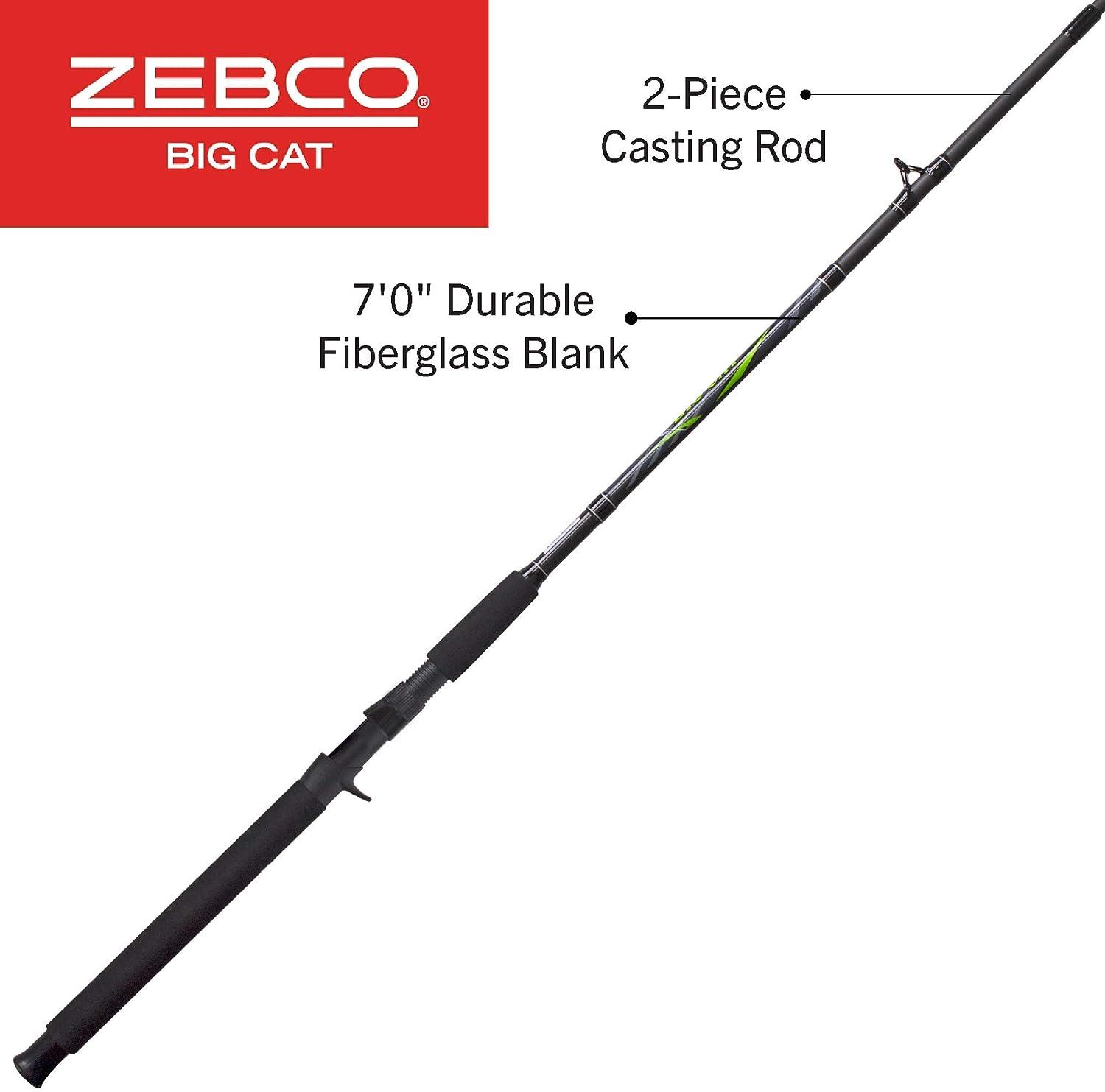 Zebco Big Cat 7-Foot Casting Fishing Rod - Medium-Heavy Power, Fiberglass Pole with High-Visibility Tip and Extended EVA Handle | Buy Now with Express International Delivery | GoSupps.com Zebco Big Cat 7-Foot Casting Fishing Rod - Medium-Heavy Power, Fiberglass Pole with High-Visibility Tip and Extended EVA Handle | Buy Now with Express International Delivery | GoSupps.com