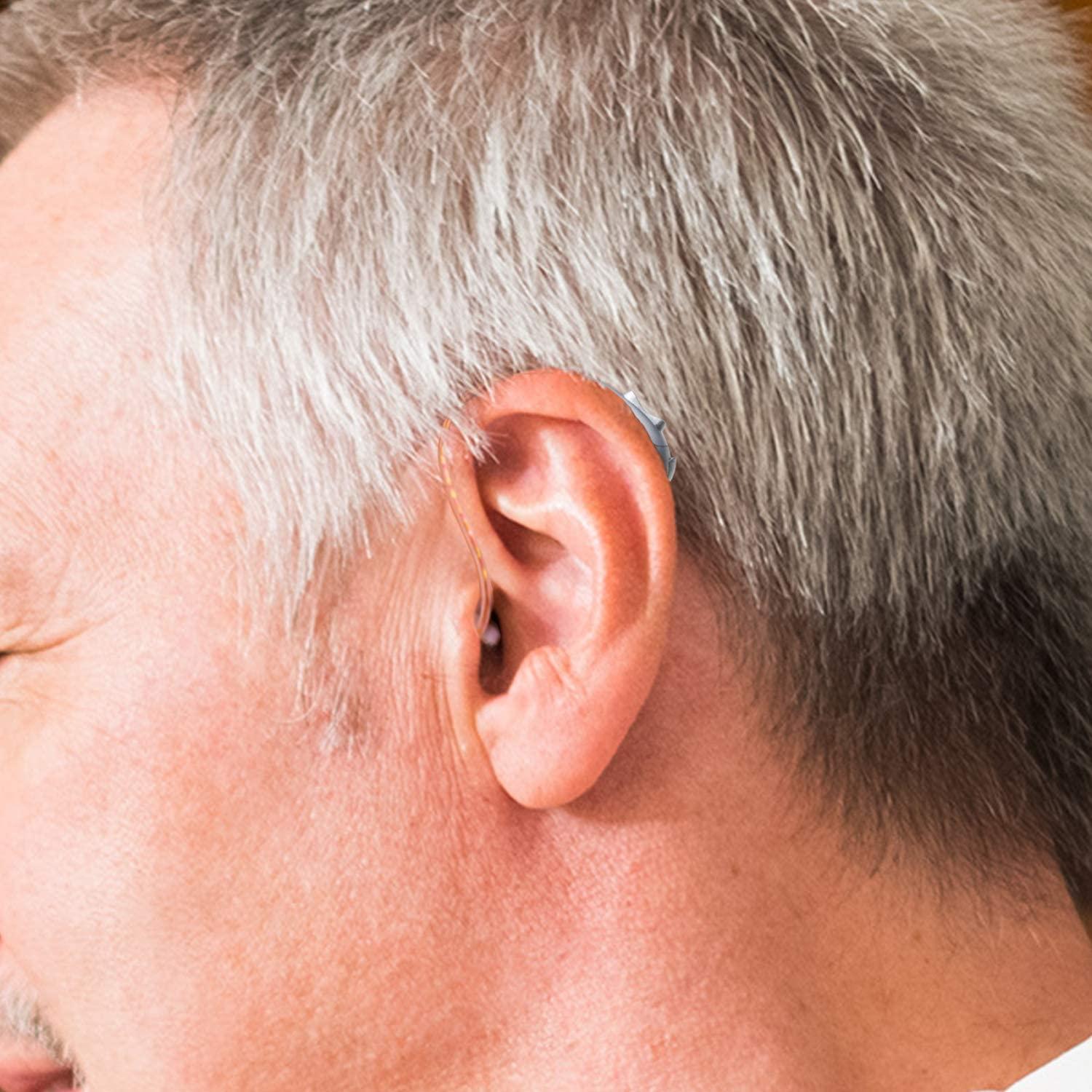 Invisible Digital Hearing Aid for Adults & Seniors Lightweight & Noise Reduction (RedRight Ear)