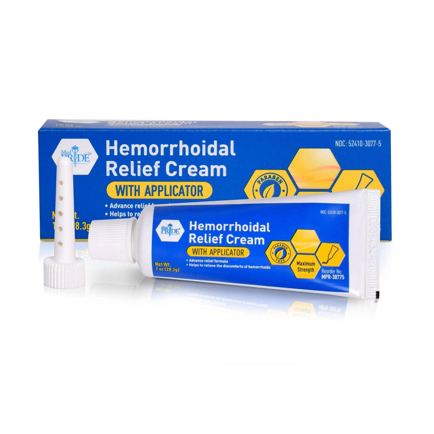 Medpride Maximum Strength Hemorrhoid Cream with Applicator Paraben