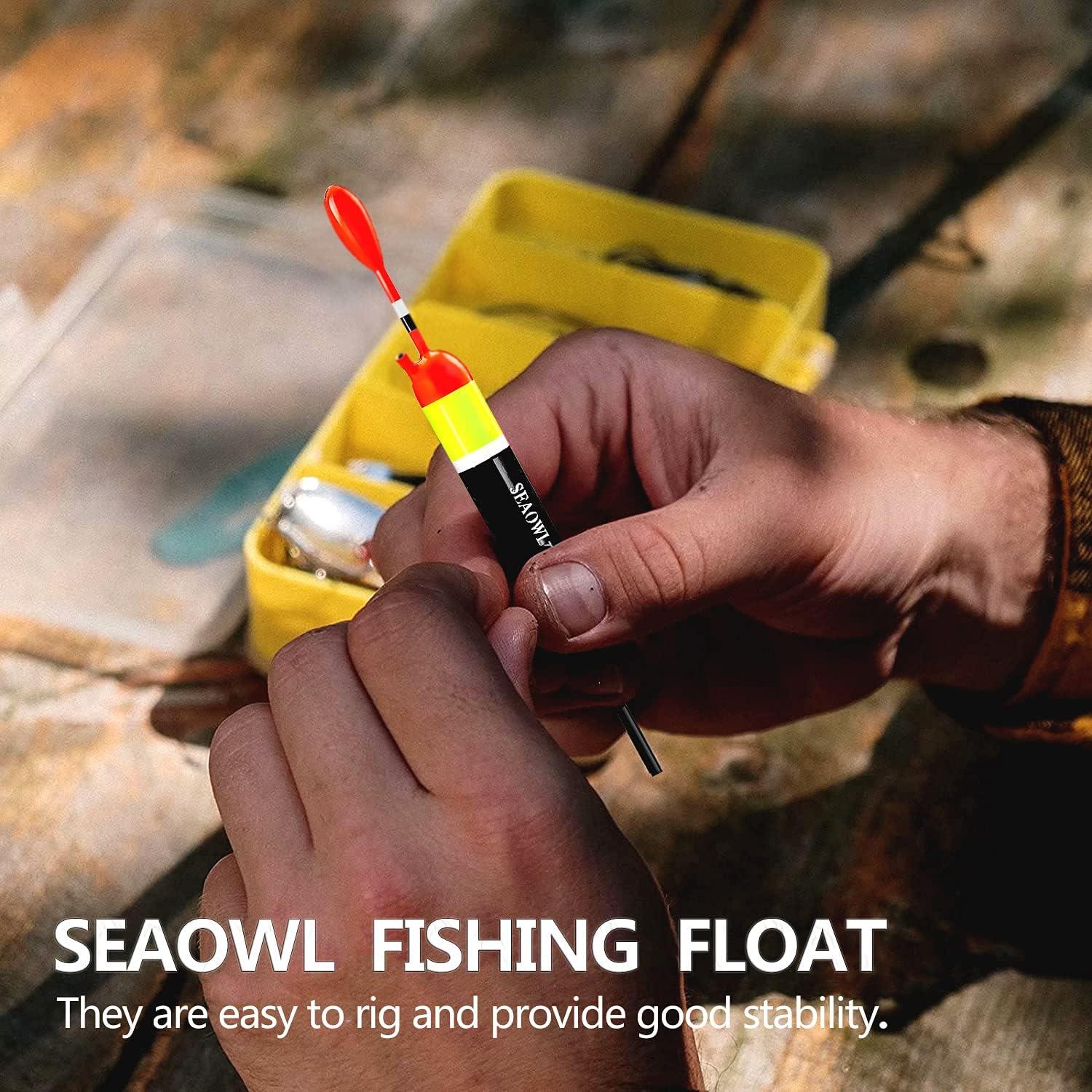 SEAOWL Fishing Slip Bobber Float Kit,Balsa Slip Corks and 60pcs Bobber