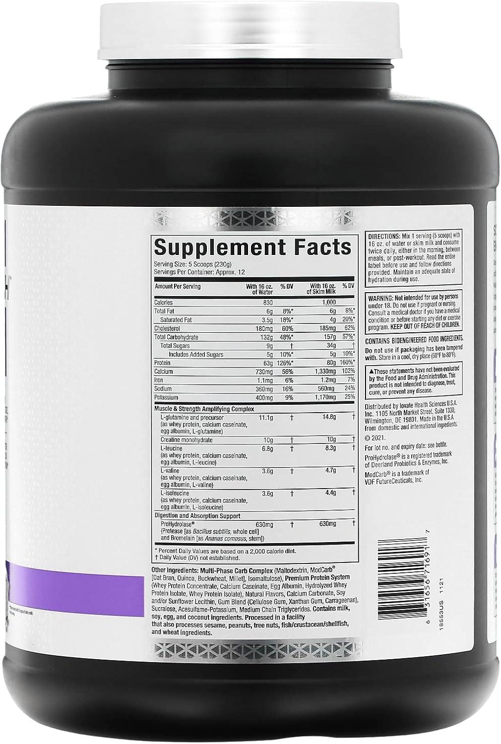 MuscleTech Mass Tech Elite Vanilla Cake lbs kg