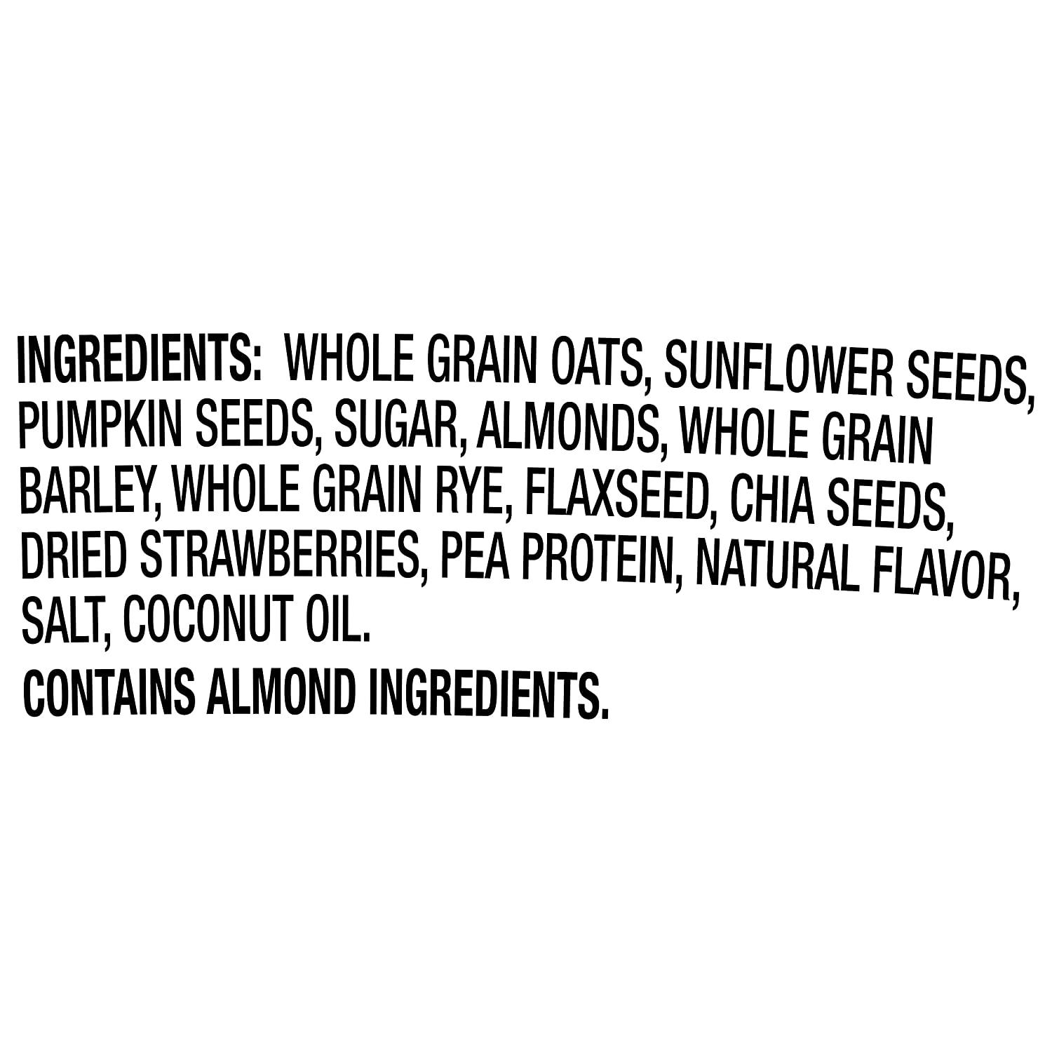 Quaker Health Warrior Strawberry Almond Oatmeal 2.11 Oz Pack of 12