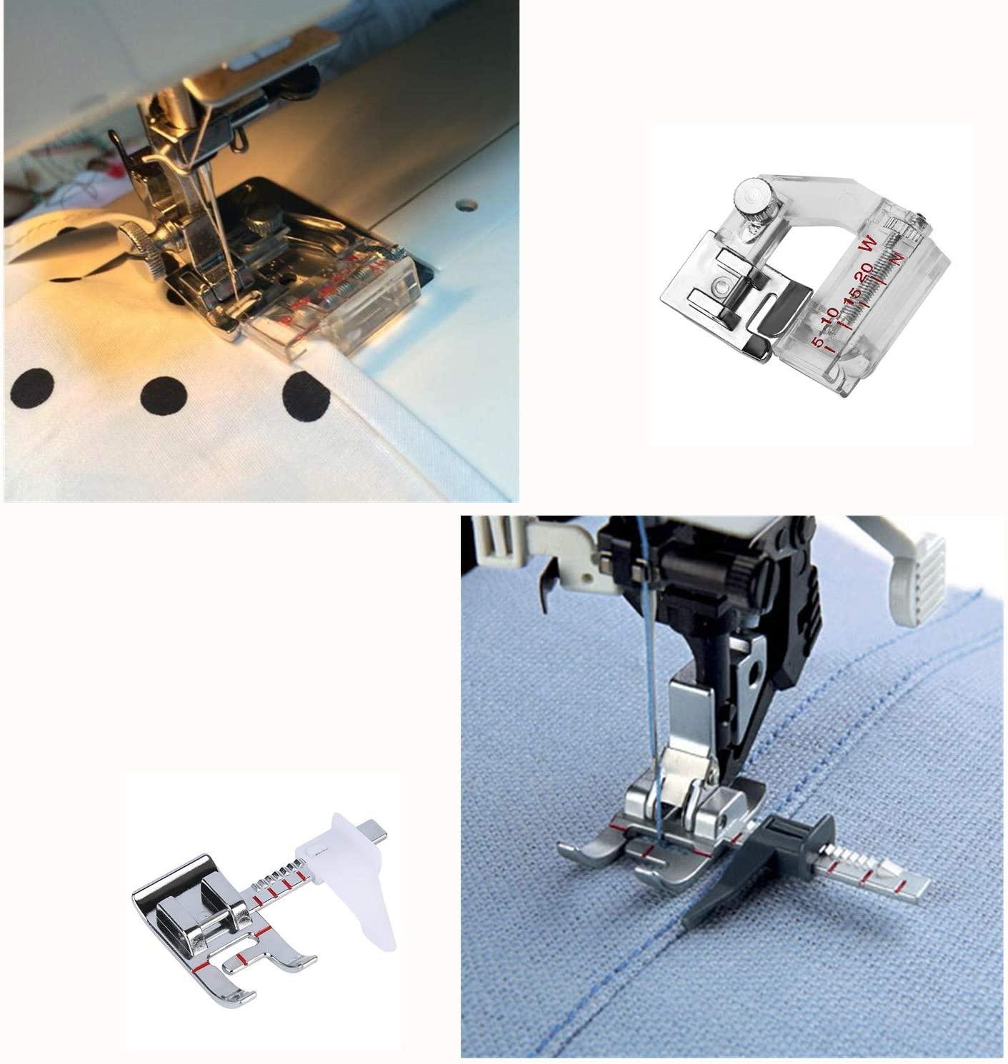 Windman Sewing Hemming Set Includes 3Pcs Wide Hem Foot,3Pcs Narrow