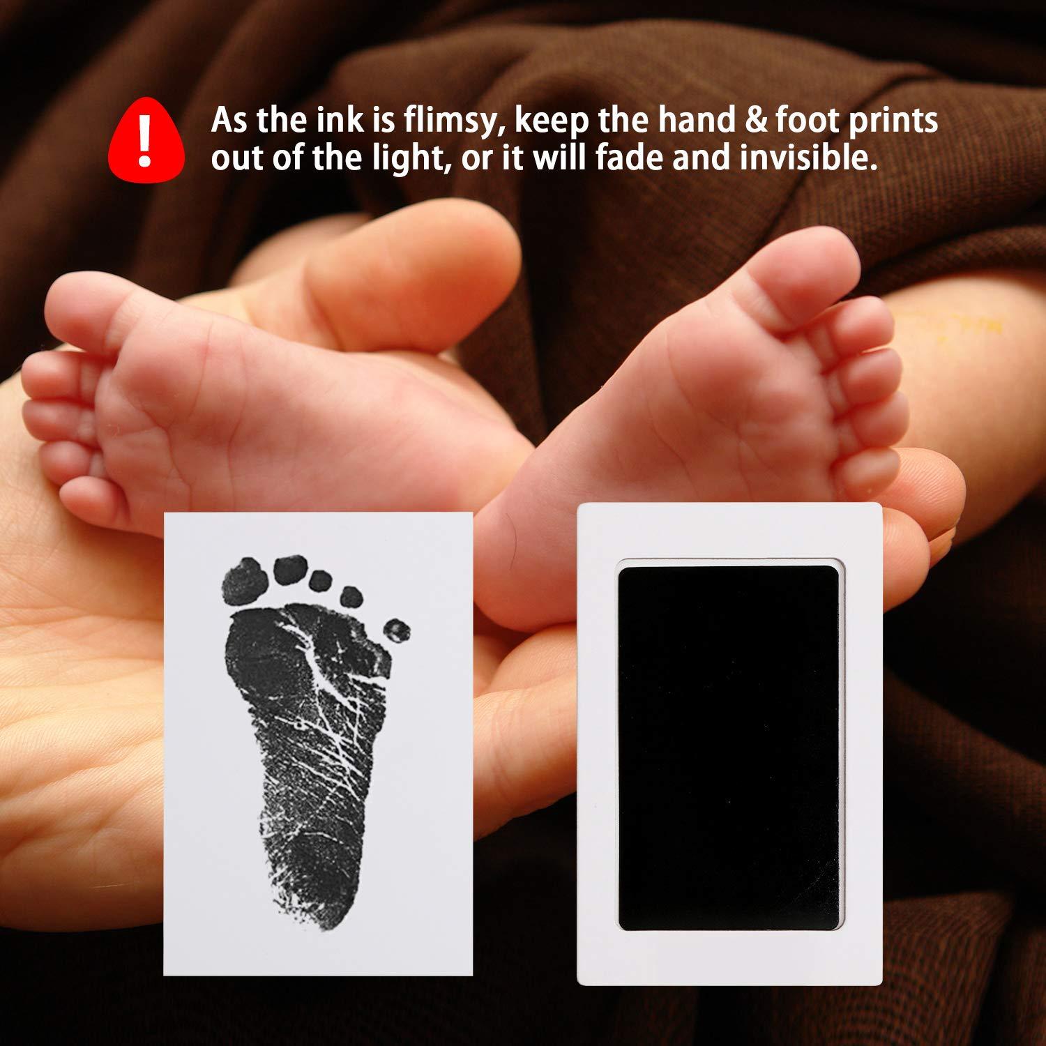 Baby Inkless Footprint Kit Handprint Pet Paw Print Kit Ink Pads 2