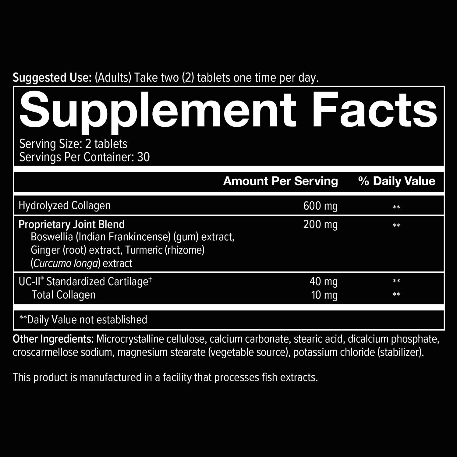 Youtheory Joint Complex for Men with Boswellia, Ginger, Turmeric