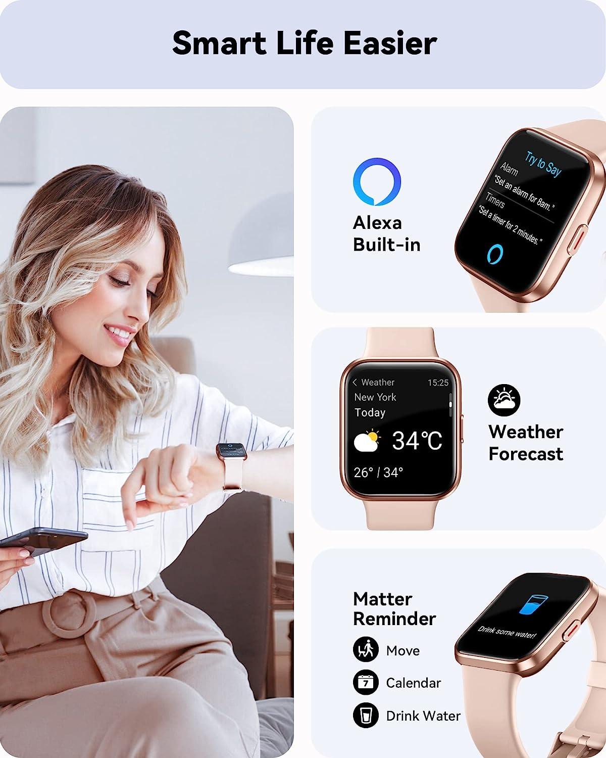 Smart Watches for WomenCall Receive/Dial Fitness Watches for Women