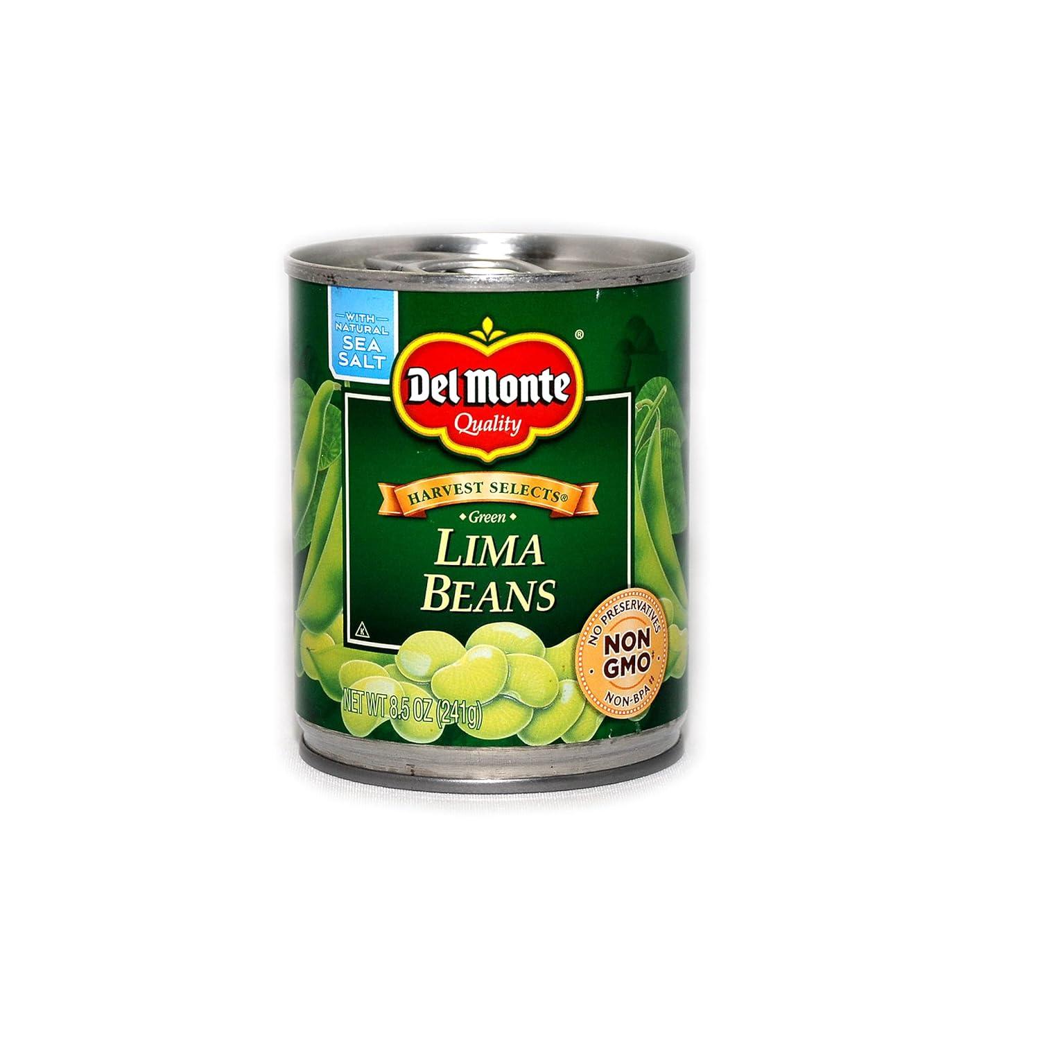 Fresh Cut Lima Beans by Del Monte 12 pack of 8.5 Oz Cans Bundled with a