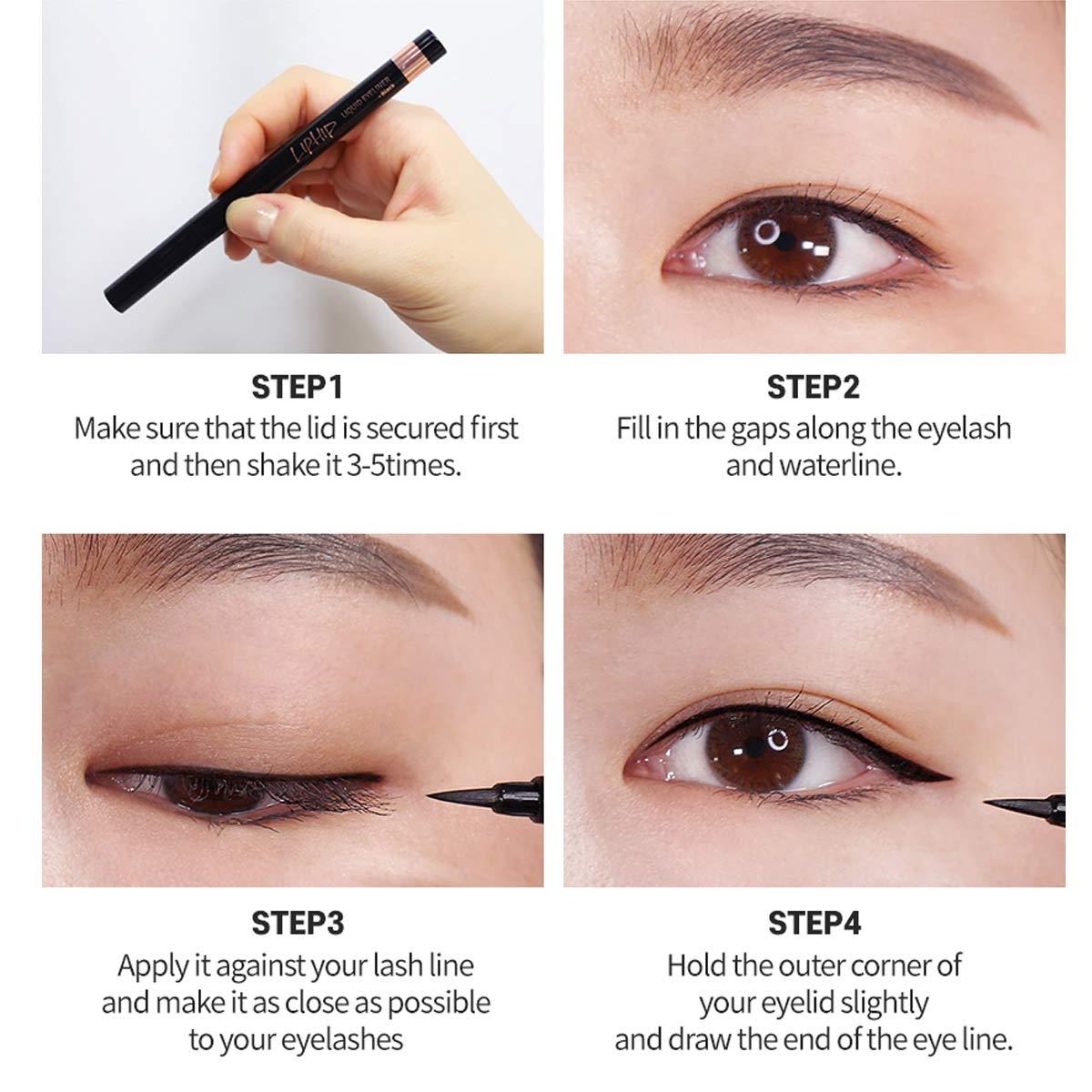 LIPHIP Liquid EyeLiner, Smudge proof Eyeliner, Sharp fine liquid