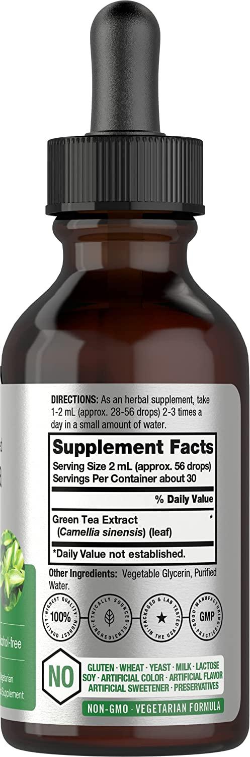 Green Tea Extract 2 fl oz - Super Concentrated Liquid Supplement ...