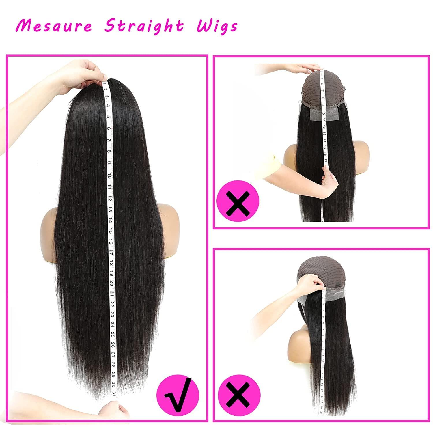 26 28 Inch Straight Lace Front Wig for Black Women Brazilian Straight  Frontal Wig 13X4 Transparent Lace Front Human Hair Wigs - China Hair Lace  Wig and Glueless Full Lace Wig price
