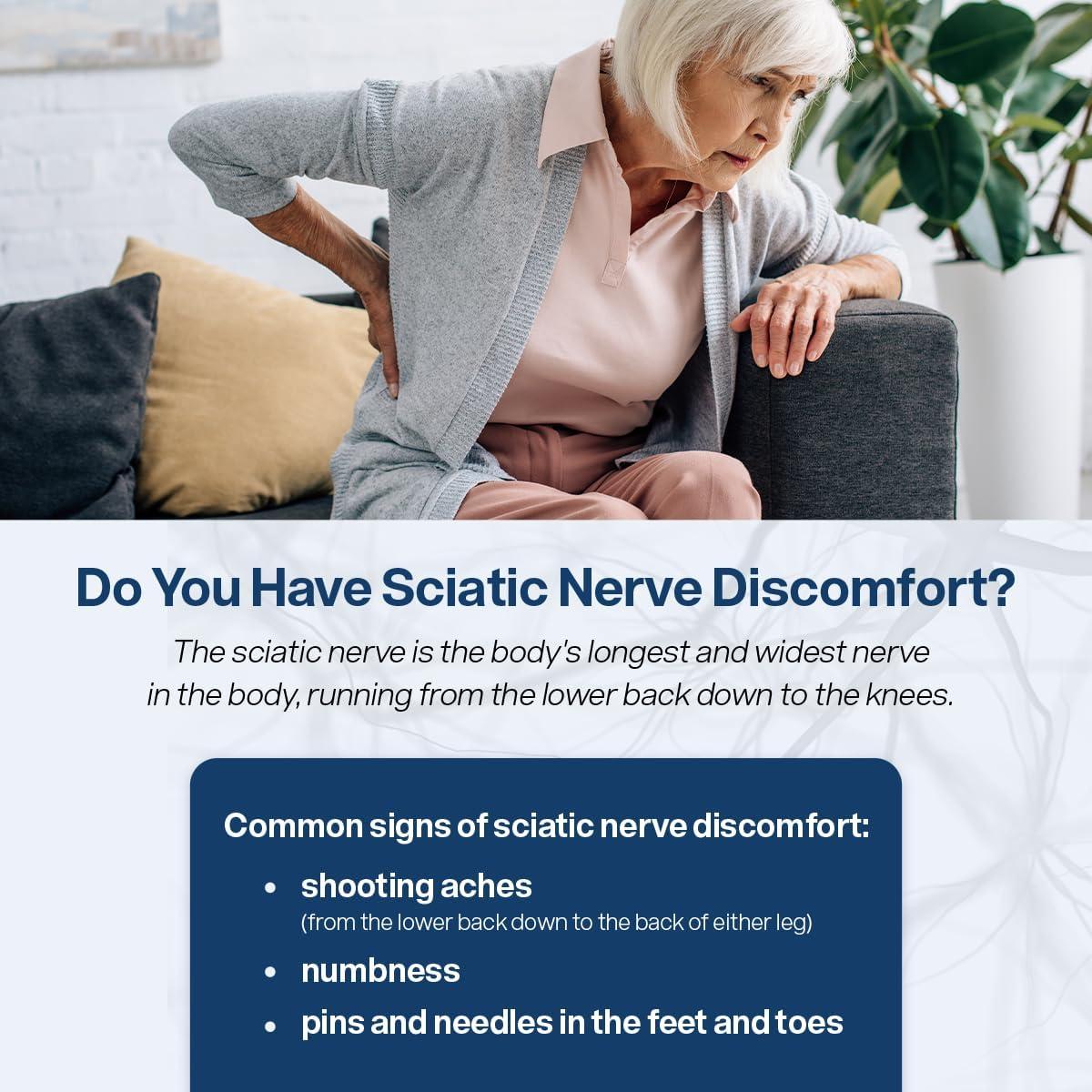 SciatiEase Sciatic Nerve Health Support Supplement - 120 Capsules with ...