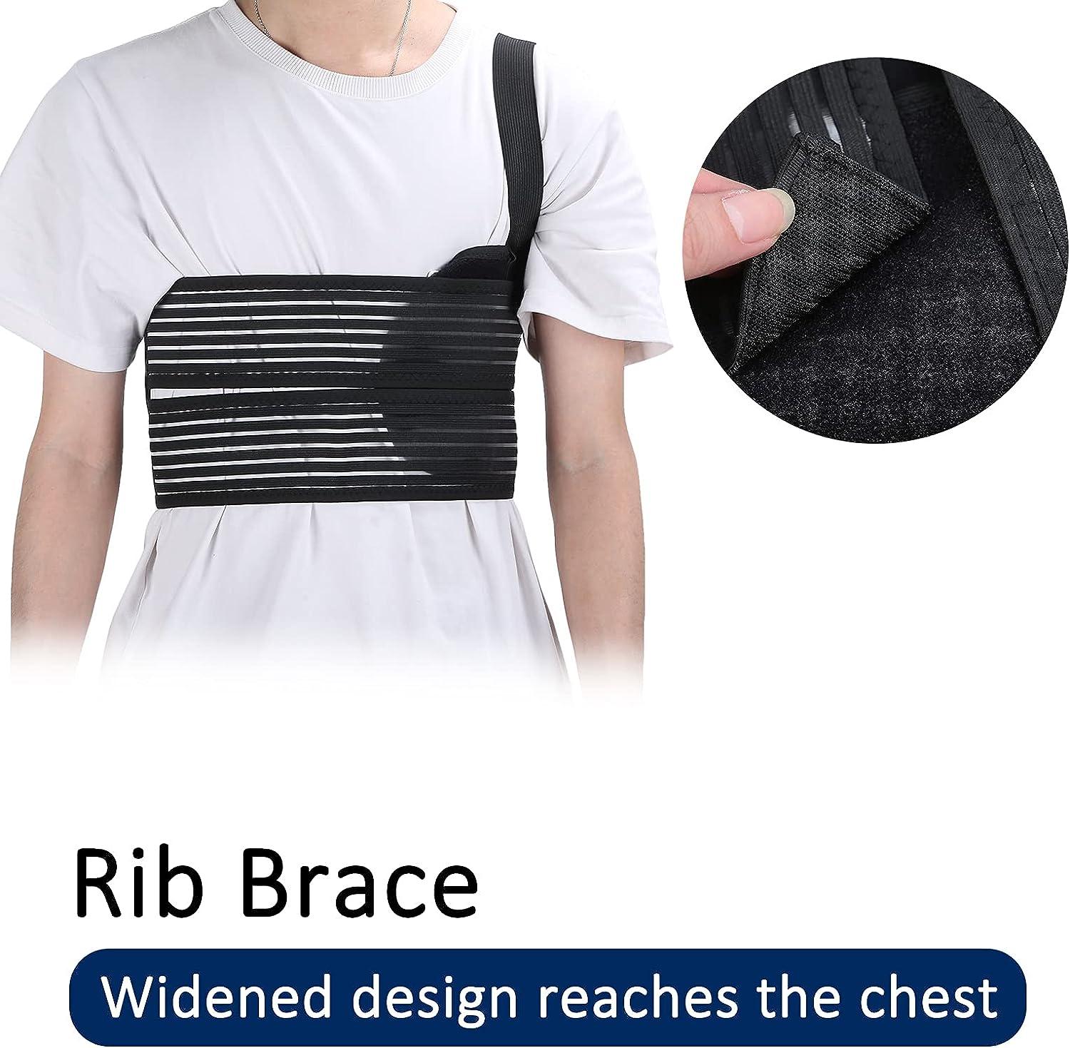 Adjustable Rib Straps, Chest Straps to Fix Fractures, Breathable Rib Brace for Men and Women
