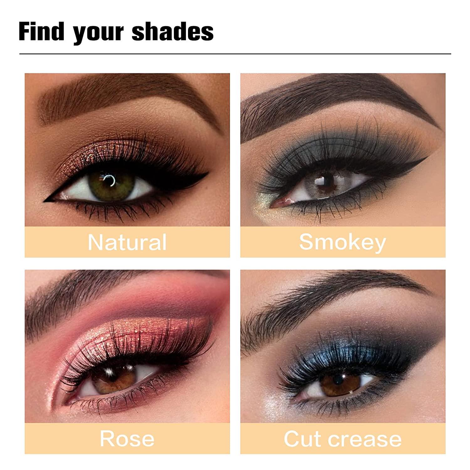 UCANBE 54 Colors Amber Gem Eyeshadow Palette, Highly Pigmented Nude