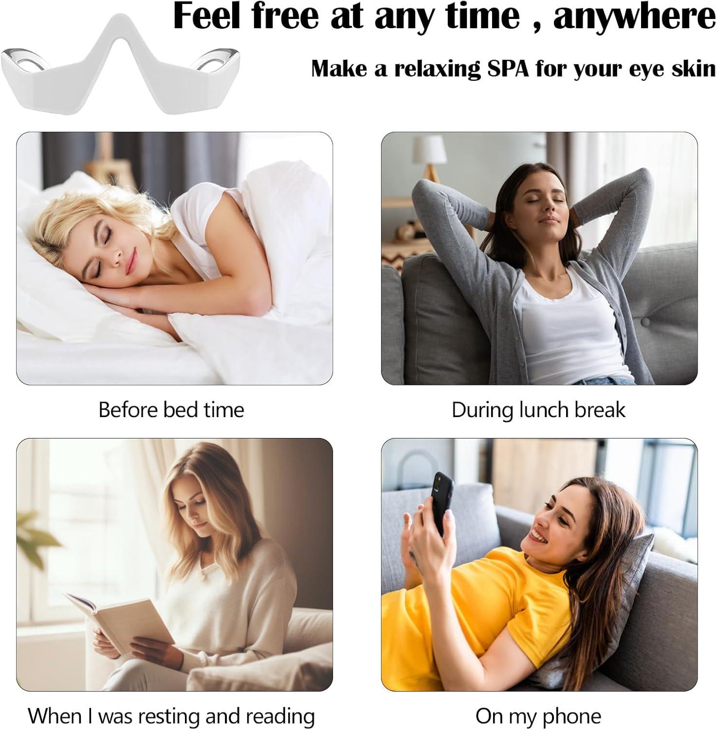 3D Vibration Eye Massager 3Dアイマッサッジャー MIPOW 3D Vibration Smart Eye Eye Massager for Relax Music