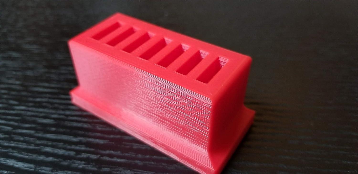 Eye Drops Vial Holder Red Holds 7 Singleuse Disposable Vials