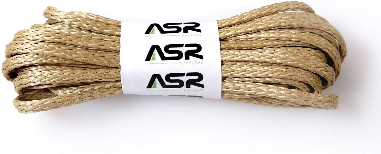 ASR Outdoor Technora Composite Survival Cord Rope 1200lb Breaking Strength  Tan 25 ft