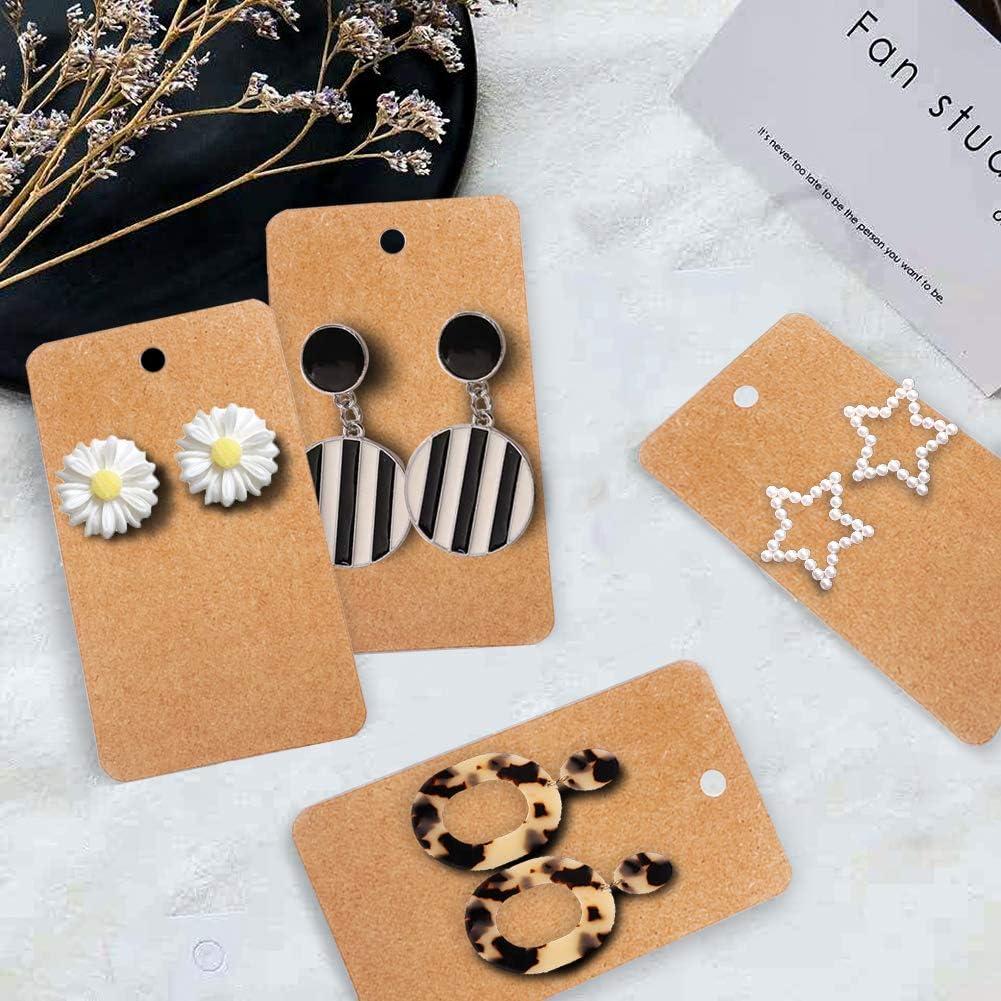 150pcs Earrings and Necklace Display Cards with Self-Sealing Bags Earring  Card Holder, Earring Display Cards for Ear Studs, Earrings, Necklaces,  Kraft Color, 3.5x2.4inch in Dubai - UAE | Whizz Jewelry Making Display