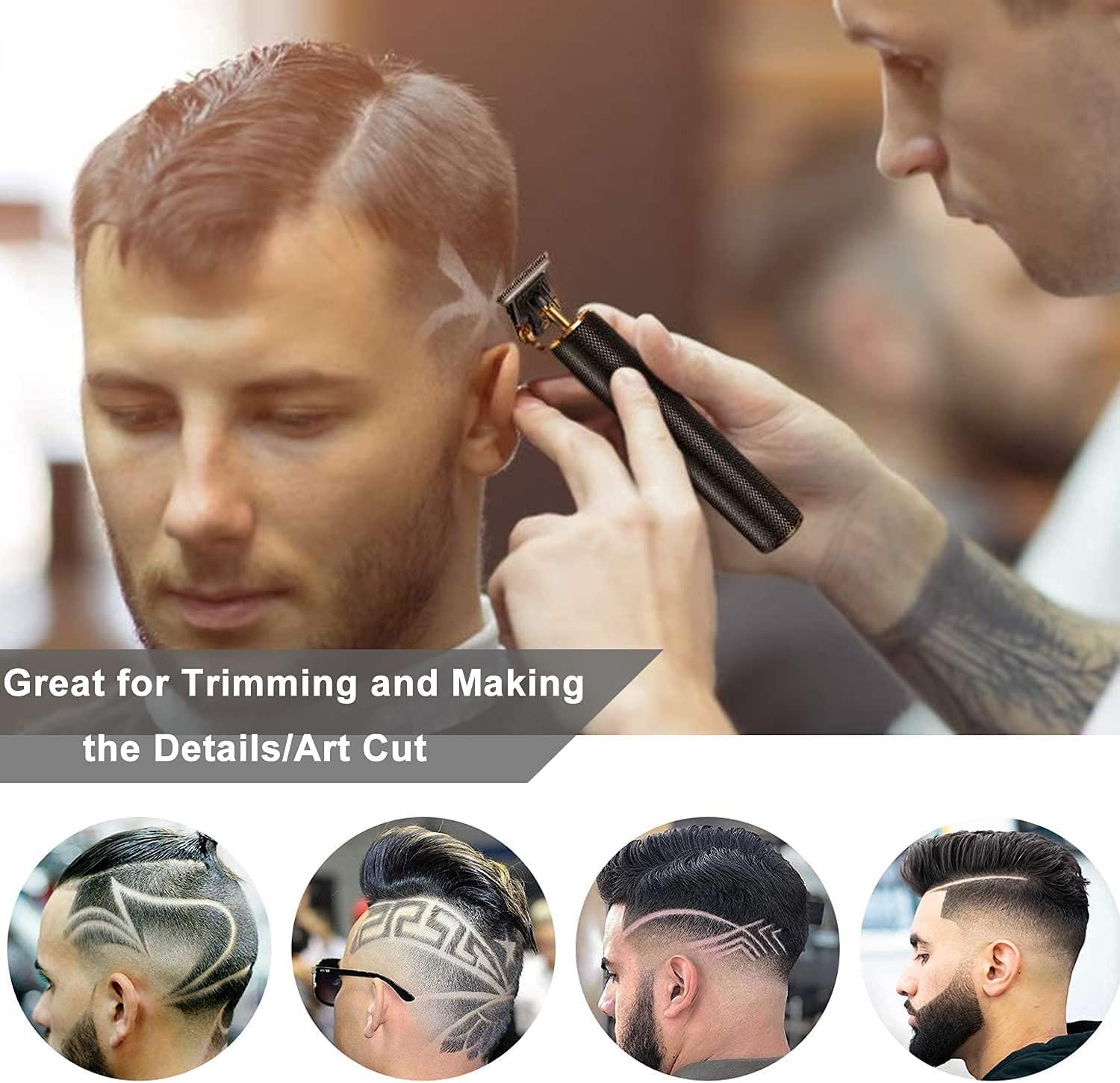 Hair Clippers for Men,Professional Hair Trimmer Cutting Cordless Zero Gapped TBlade Trimmers