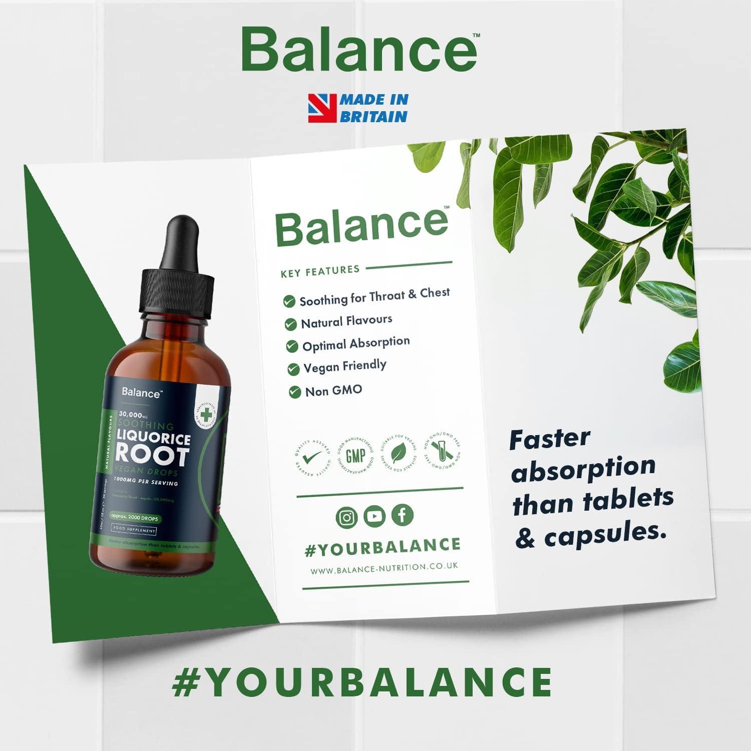 Liquorice Root Liquid Drops High Strength 1000mg Vegan 1 Month