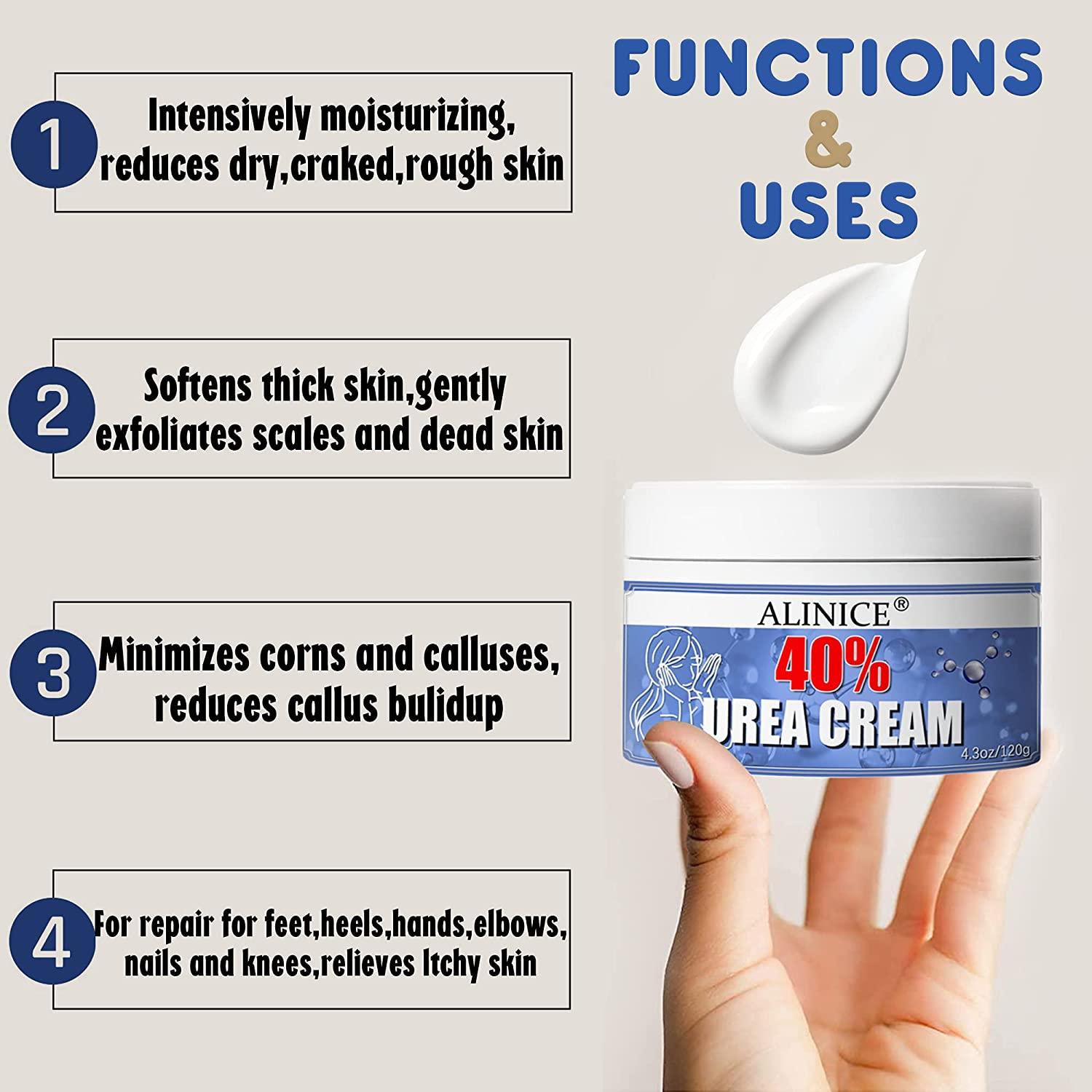 ALINICE Urea 40 Foot Cream, Callus Remover Hand Cream Foot Cream For Dry Cracked Feet, Hands