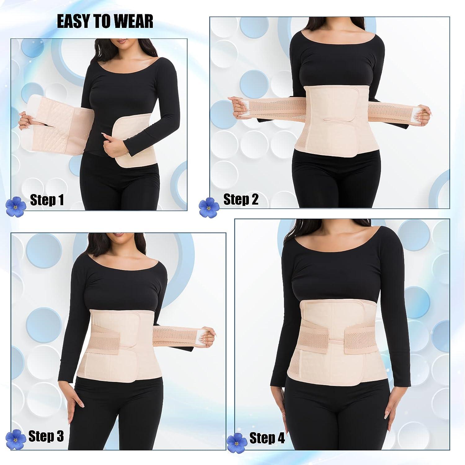 HOW TO WEAR A POSTPARTUM BELT FOR A FLAT TUMMY + PAIN MANAGEMENT
