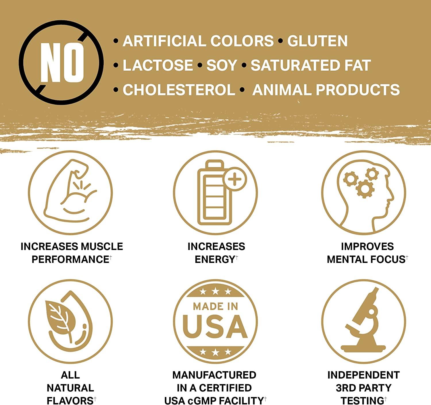 Ambrosia Organic Preworkout, Mushroom Enhanced Natural Pre