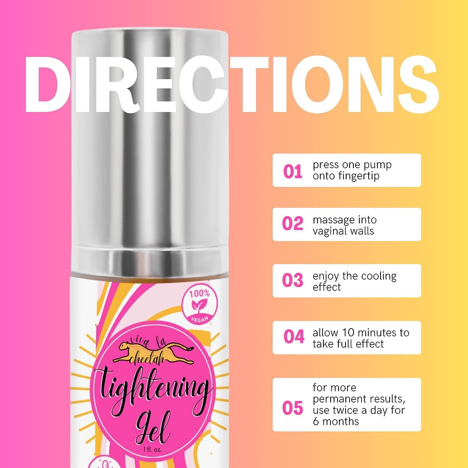 Viva La Cheetah Vaginal Tightening Gel Cooling Vag Support Vaginal