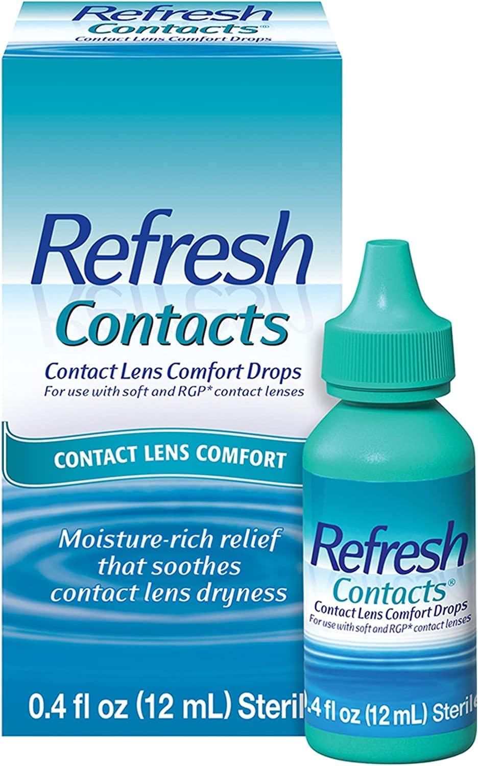 Allergan Refresh Soft Contacts, Contact Lens Comfort Drops 0.4 Fl Oz