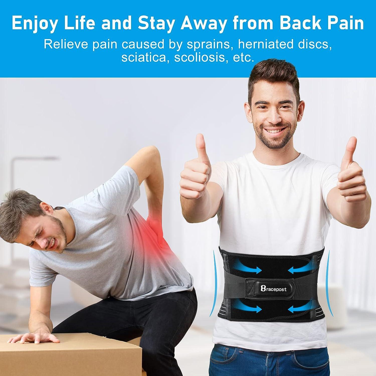 Bracepost Ultra-Breathable Back Brace for Lower Back Pain Relief ...