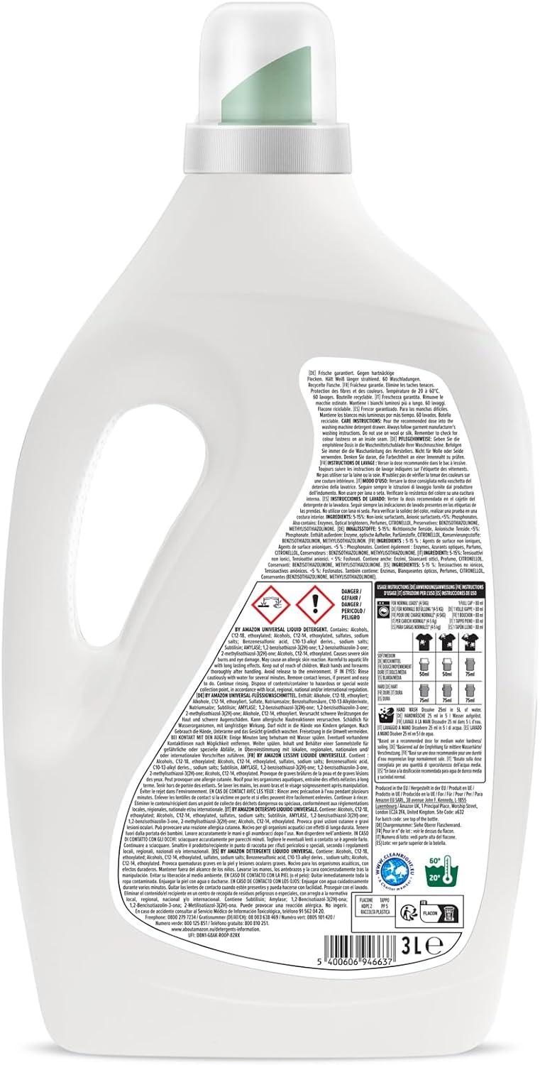 Amazon Universal Liquid Detergent 60 Loads International Shipping Available  | Buy Now with Express International Delivery