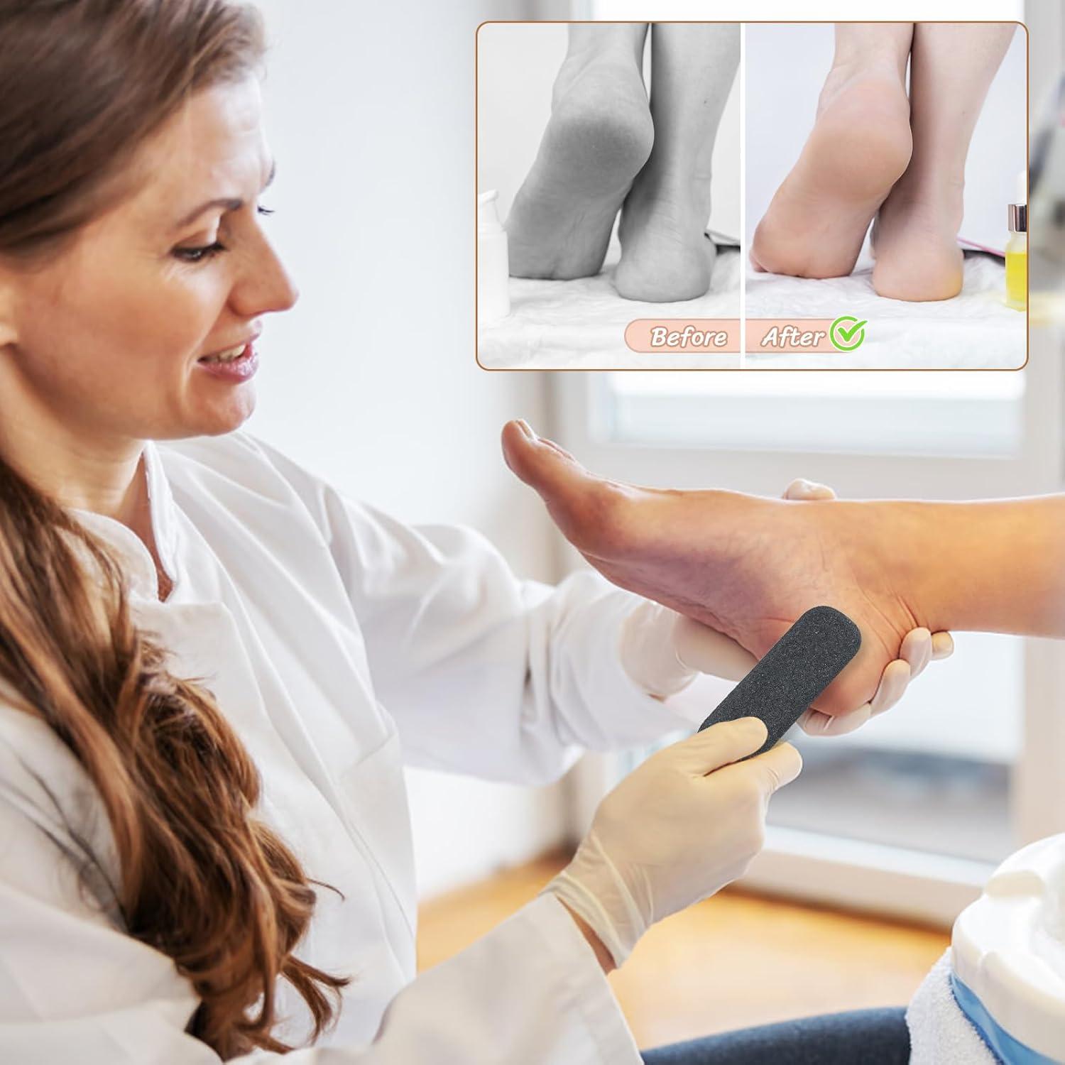 Nivofu Wooden Foot File Feet Hard Skin Remover Four-Sided Pedicure